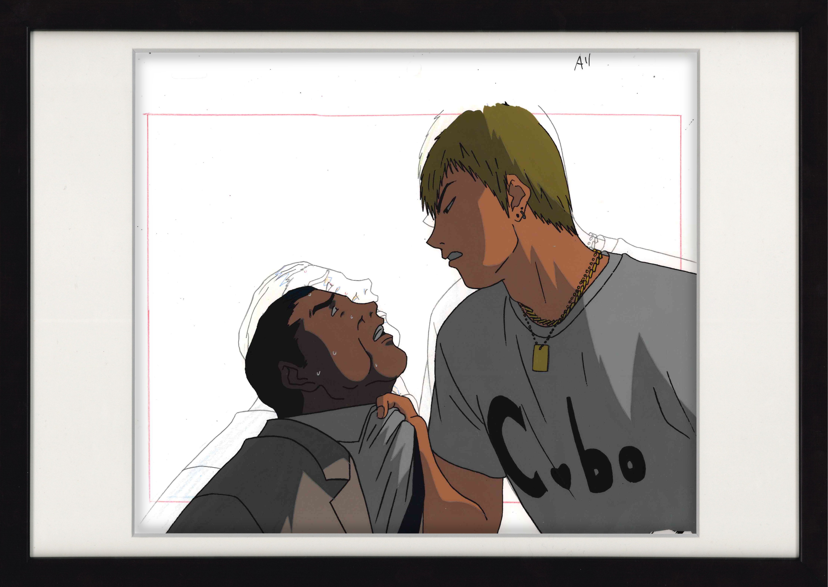 GTO Original Cel and Douga (Eikichi Onizuka) 2-Piece Set