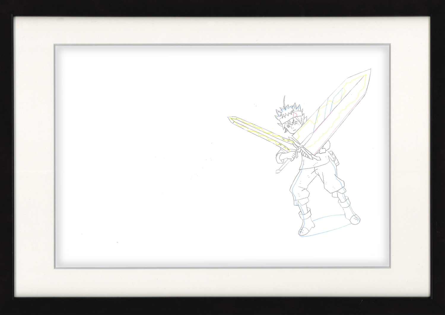 Black Clover Original Drawing (Asta) 4-page Set