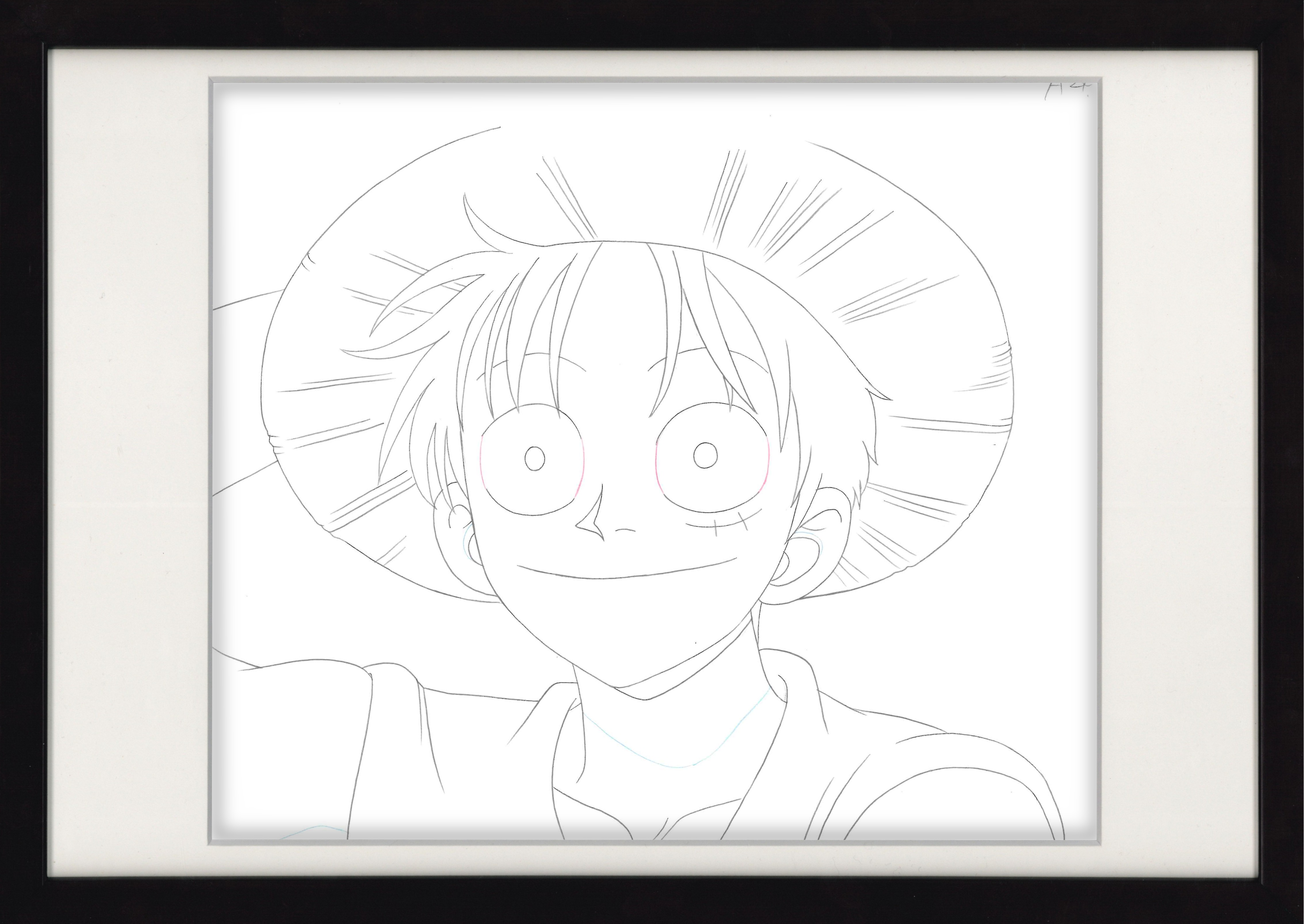 Boceto original de One Piece (Luffy)