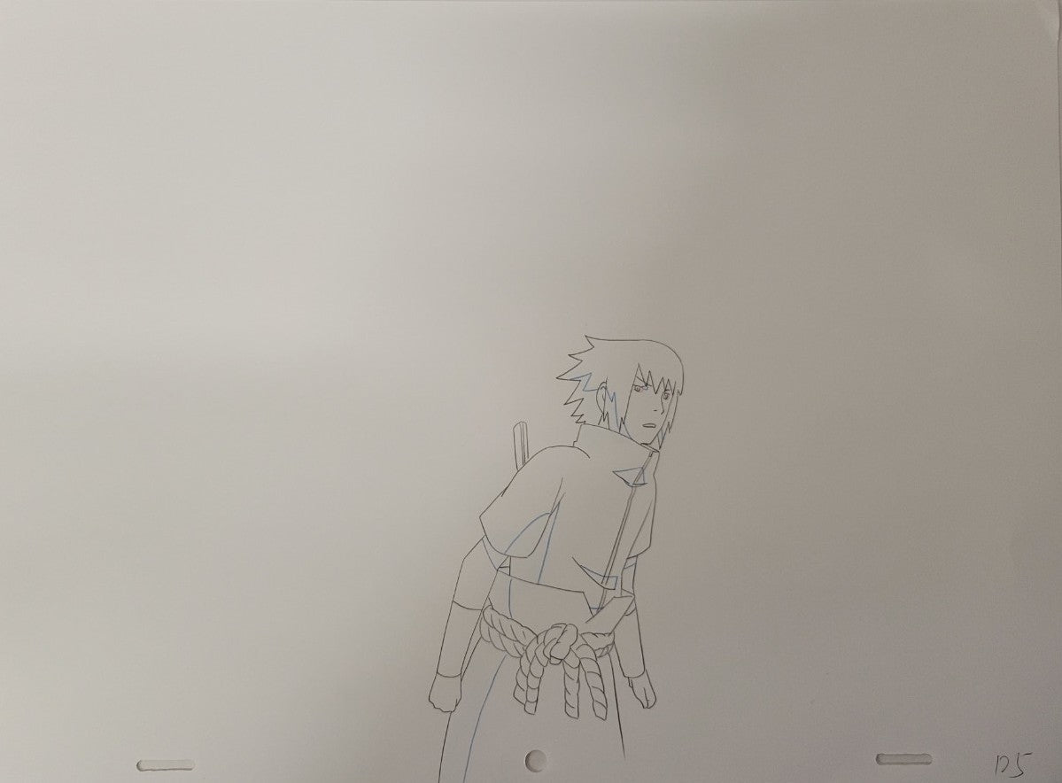 Boceto original de Naruto (Sasuke)