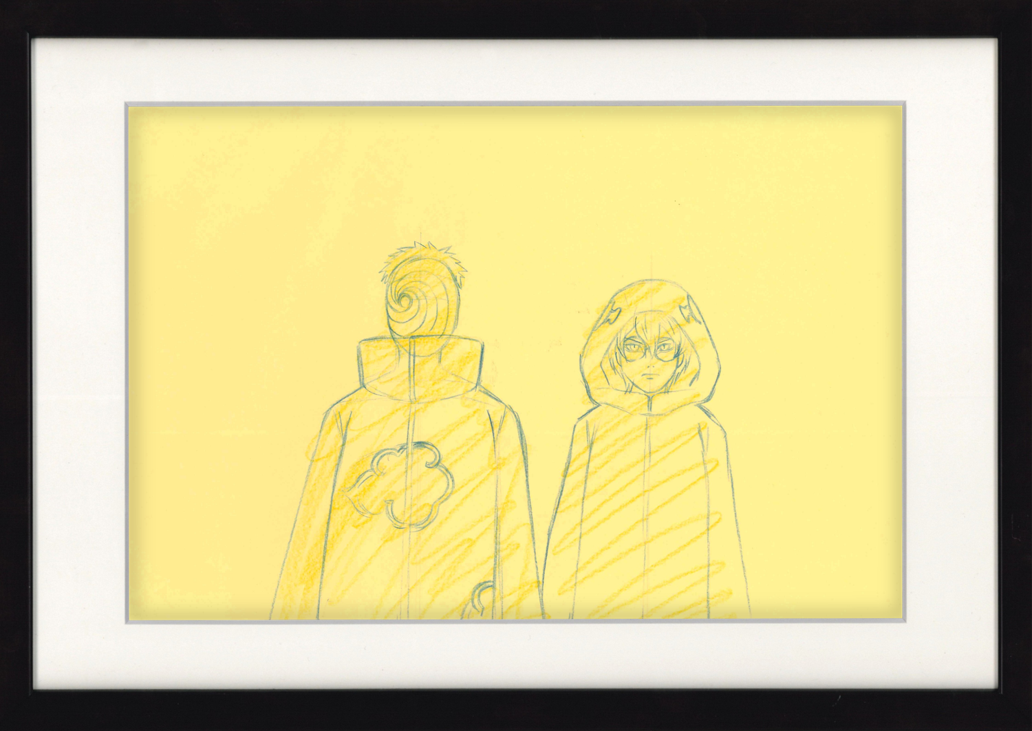 Naruto Shippuden Original Drawing (Tobi (Obito Uchiha), Kabuto) 3-page Set