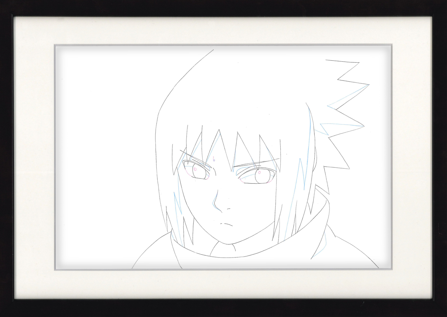Naruto Original Drawing (Uchiha Sasuke) 2-page set