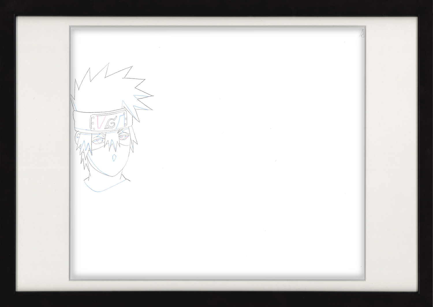 Naruto Shippuden Original Drawing (Kakashi Hatake) 3-page Set