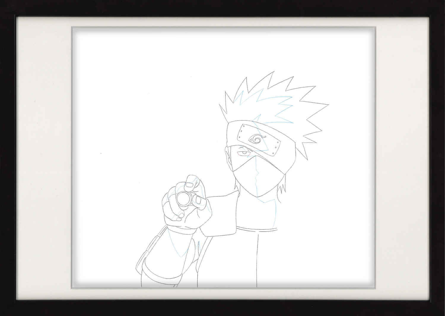 Naruto Shippuden Original Drawing (Kakashi Hatake) 4-page Set