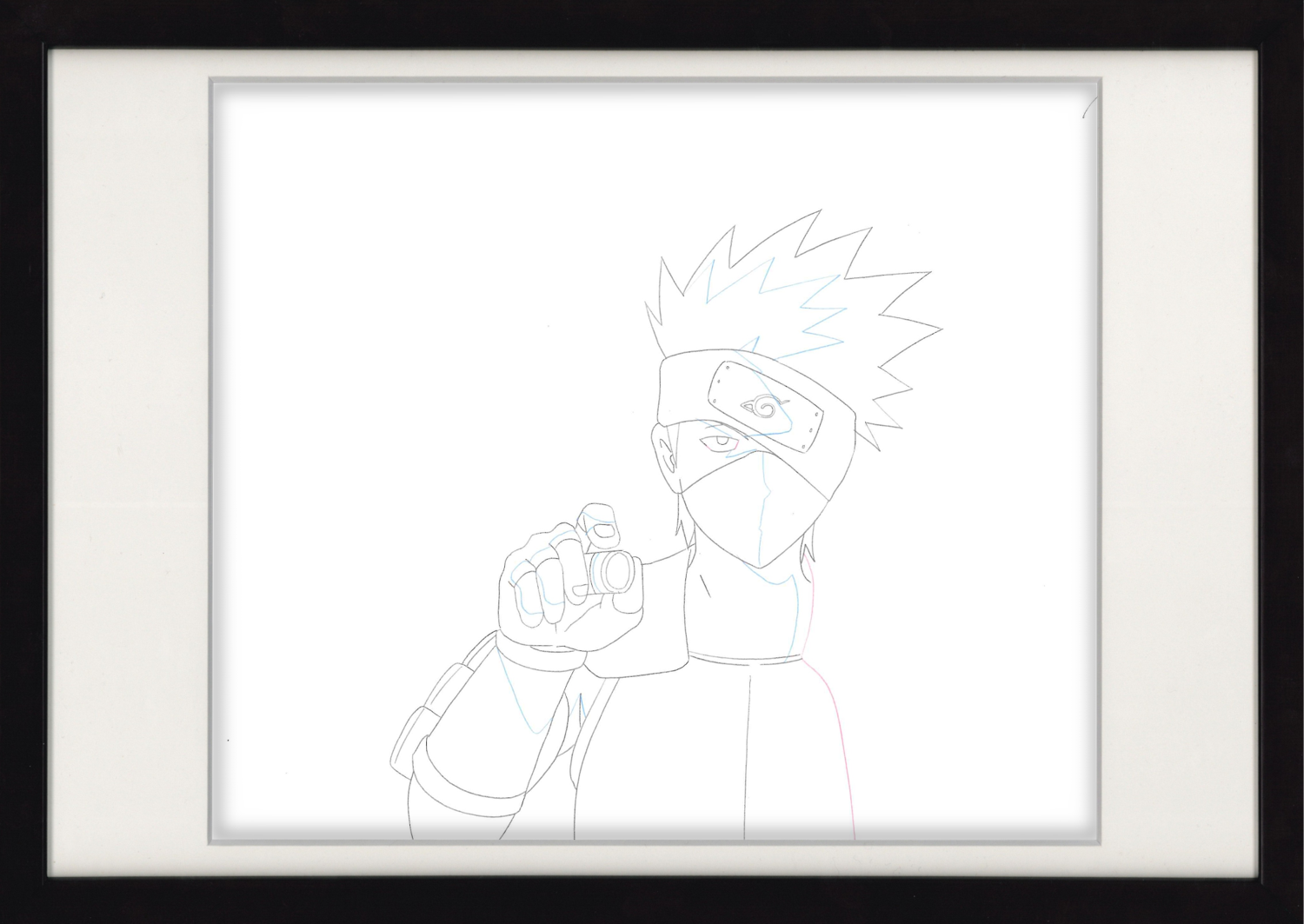 Naruto Shippuden Original Drawing (Kakashi Hatake) 3-page Set