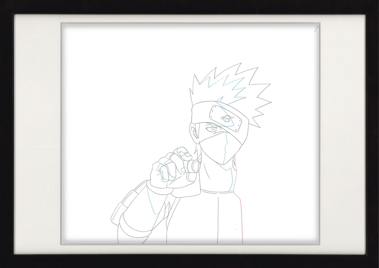 Naruto Shippuden Original Drawing (Kakashi Hatake) 4-page Set