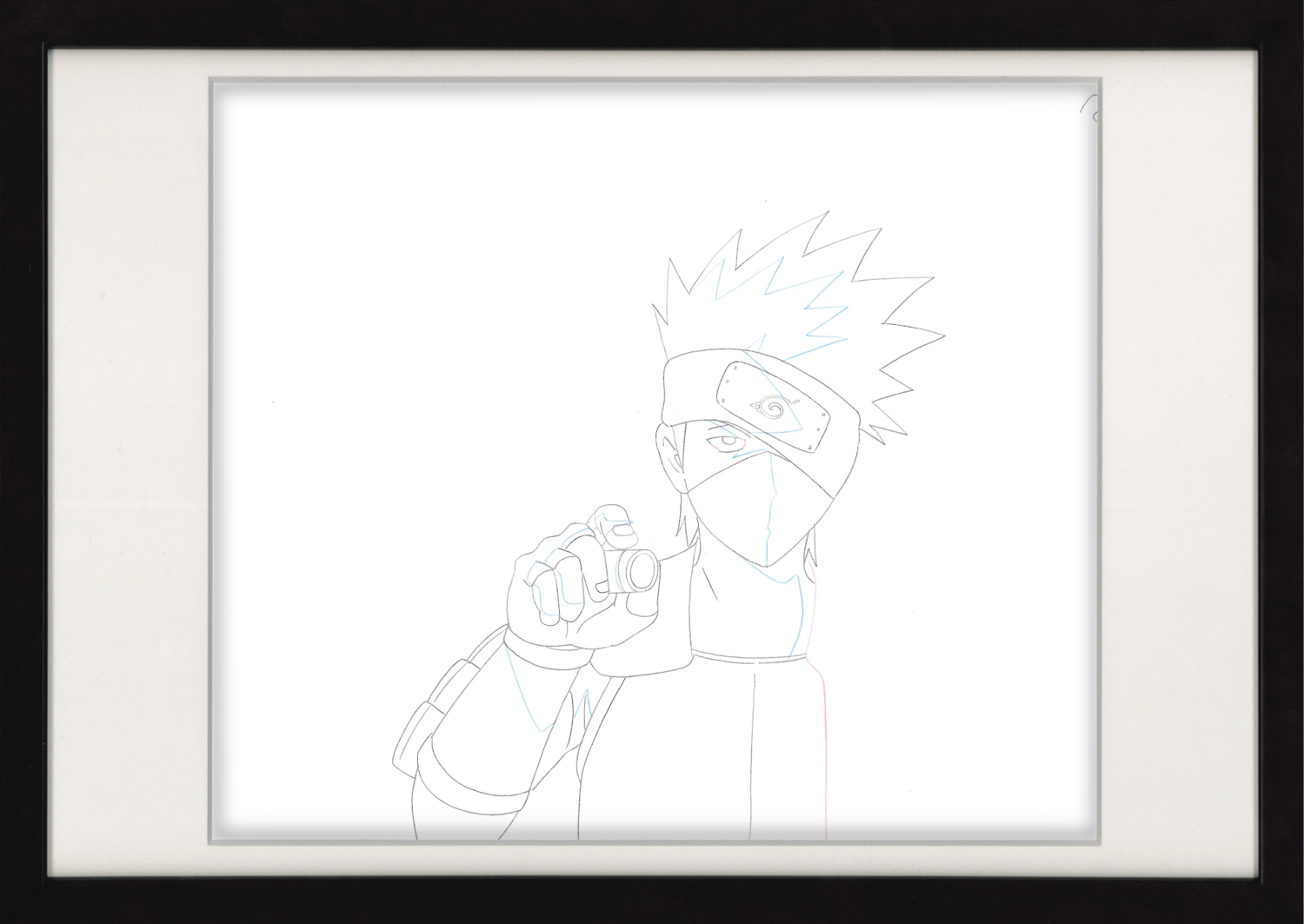 Naruto Shippuden Original Drawing (Kakashi Hatake) 4-page Set