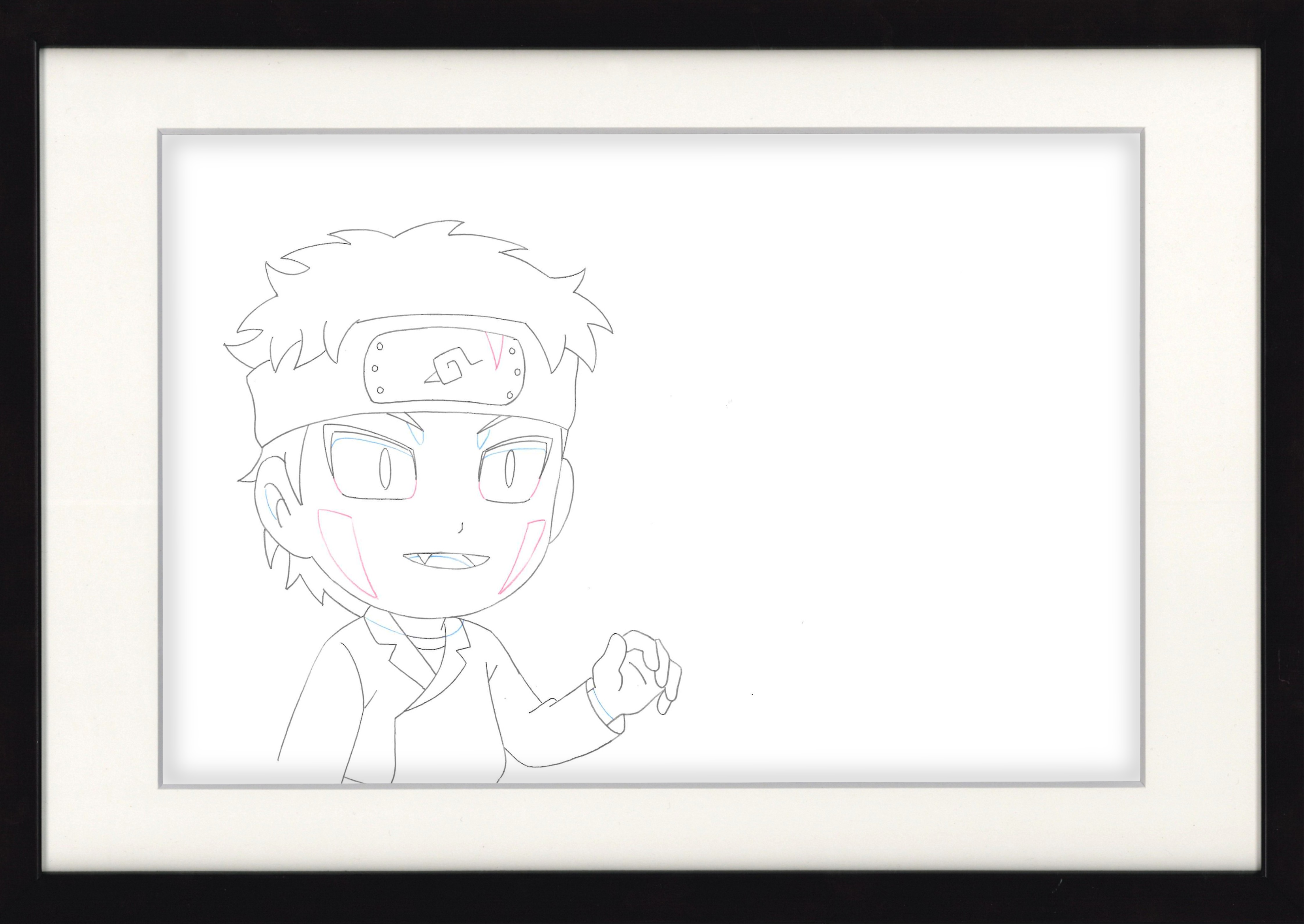 NARUTO Spin-Off: Rock Lee & His Ninja Pals Original Drawing (Kiba Inuzuka)