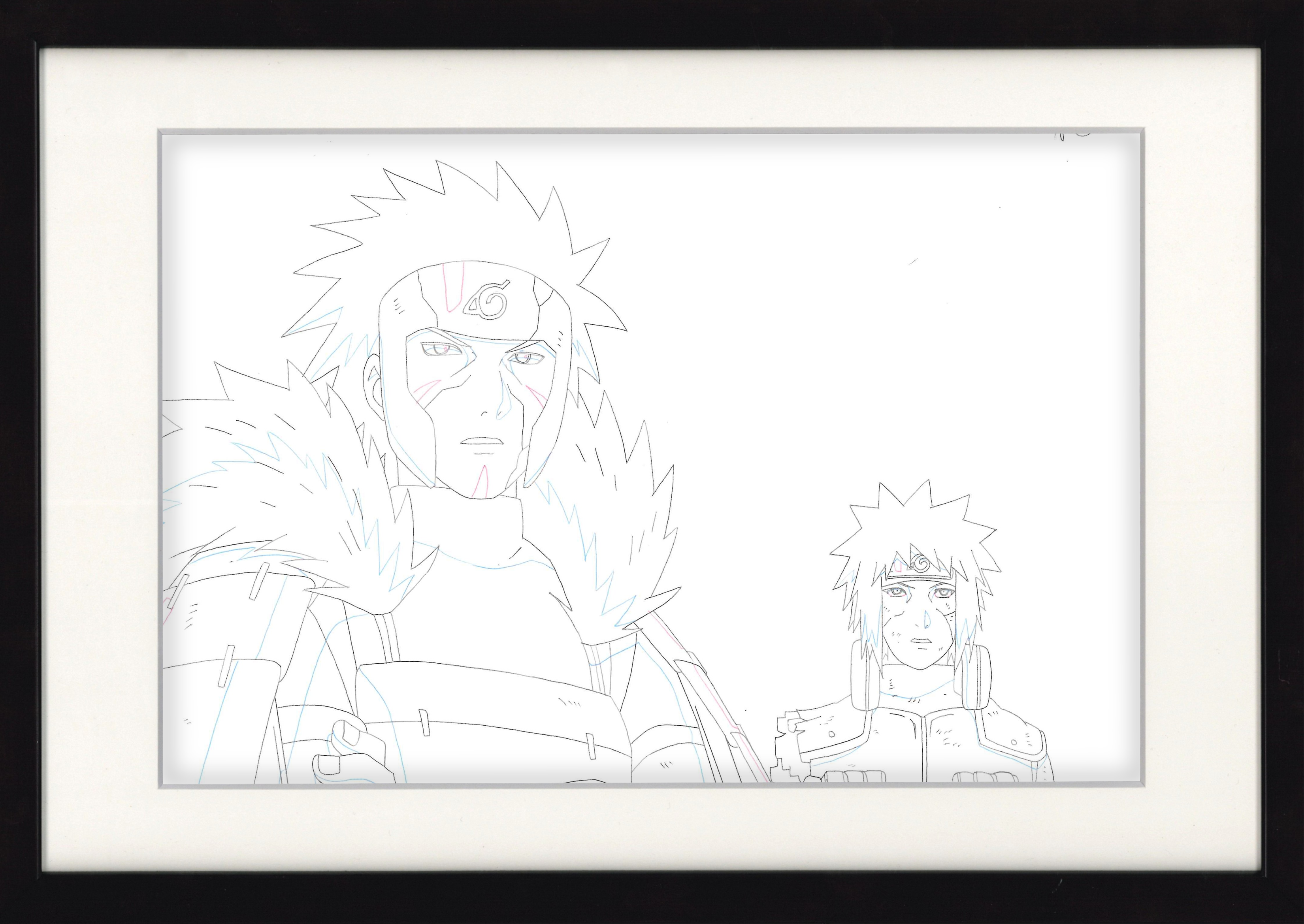 Naruto Shippuden Original Drawing (Tobirama Senju, Minato Namikaze)