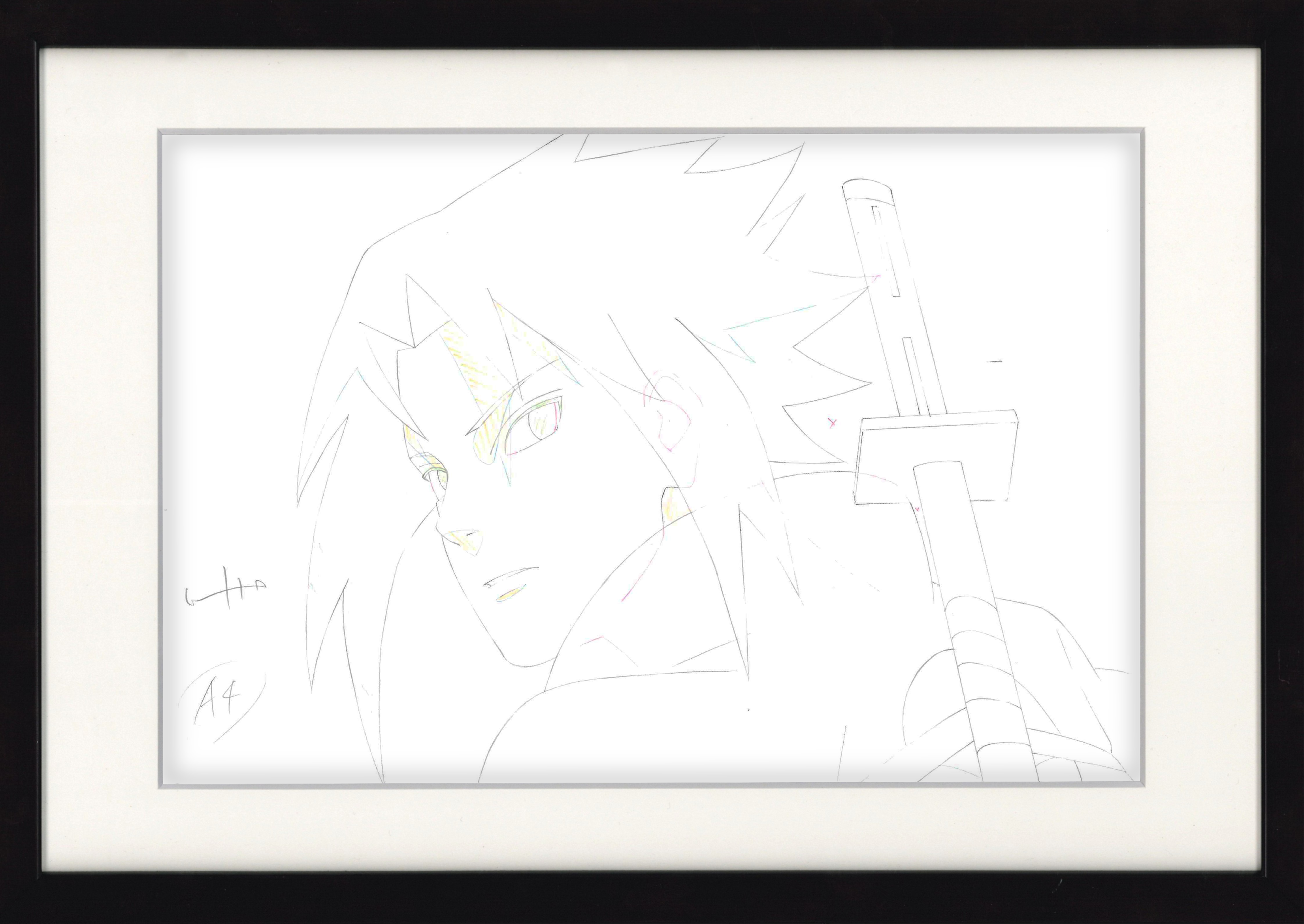 Naruto Shippuden Original Genga (Sasuke Uchiha) 3-Piece Set