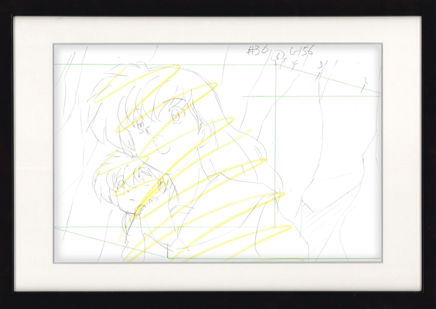 Inuyasha Original Drawing (Kagome Higurashi, Shippo)