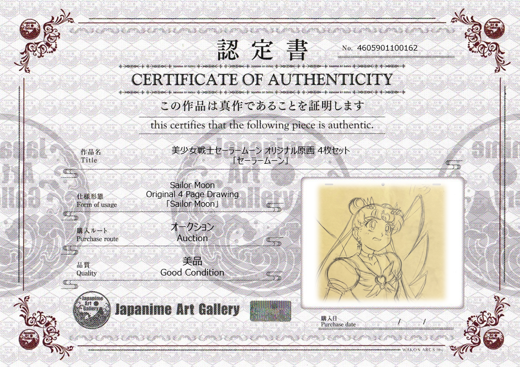 Boceto original de Sailor Moon (Serena Tsukino)