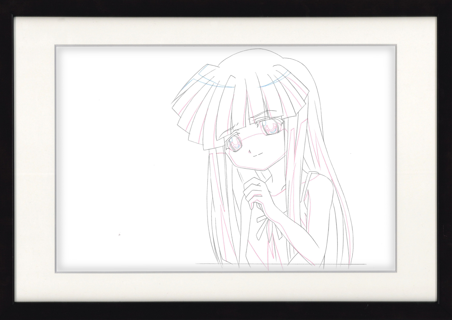 Higurashi When They Cry Original Drawing (Rika Furude) 2-page Set