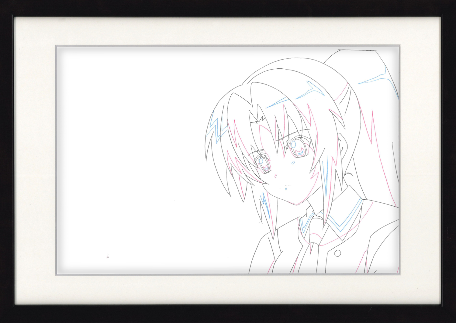 Higurashi When They Cry Original Drawing (Mion Sonozaki) 2-page Set