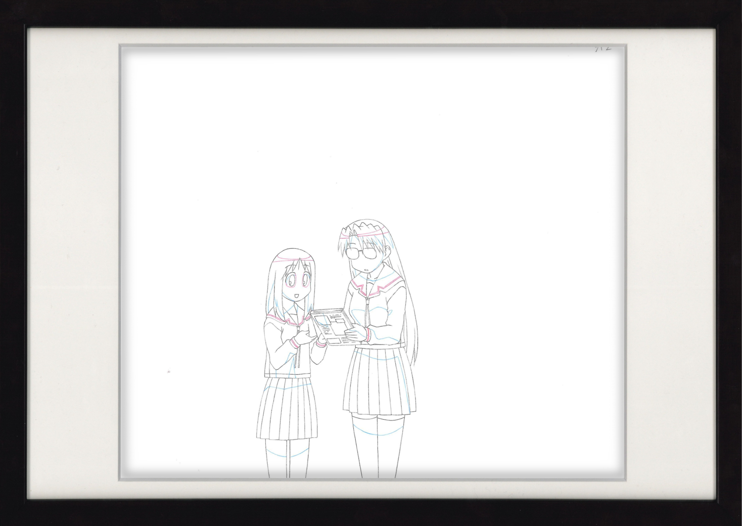 Azumanga Daioh Original Drawing (Mizuhara Koyomi, Kasuga Ayumu)