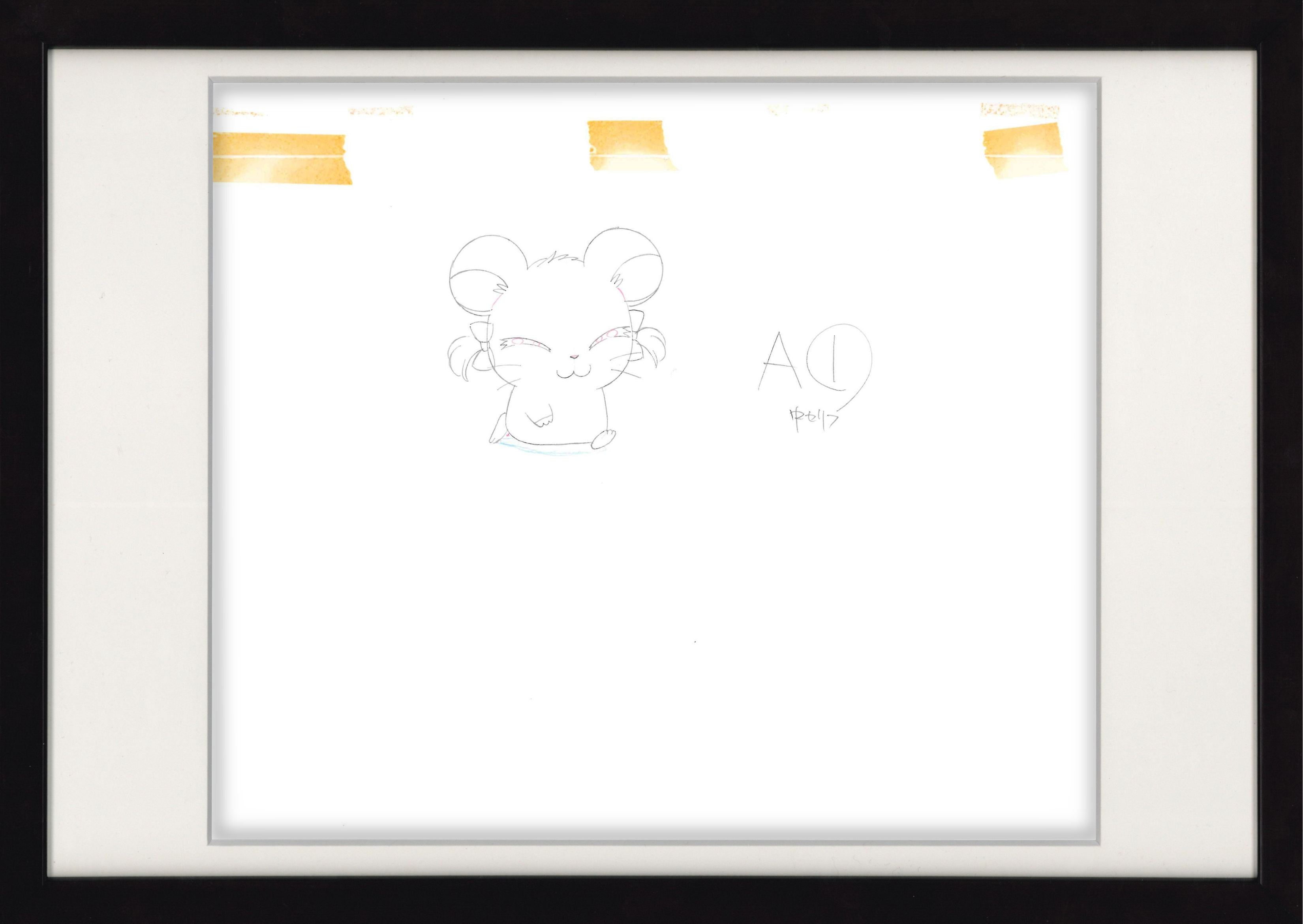 Hamtaro Original Drawing (Bijou) 3-page Set