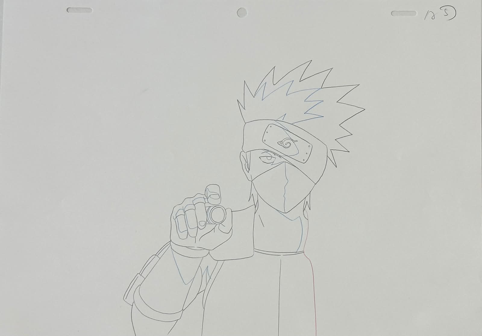 Naruto Shippuden Original Drawing (Kakashi Hatake) 3 page Set