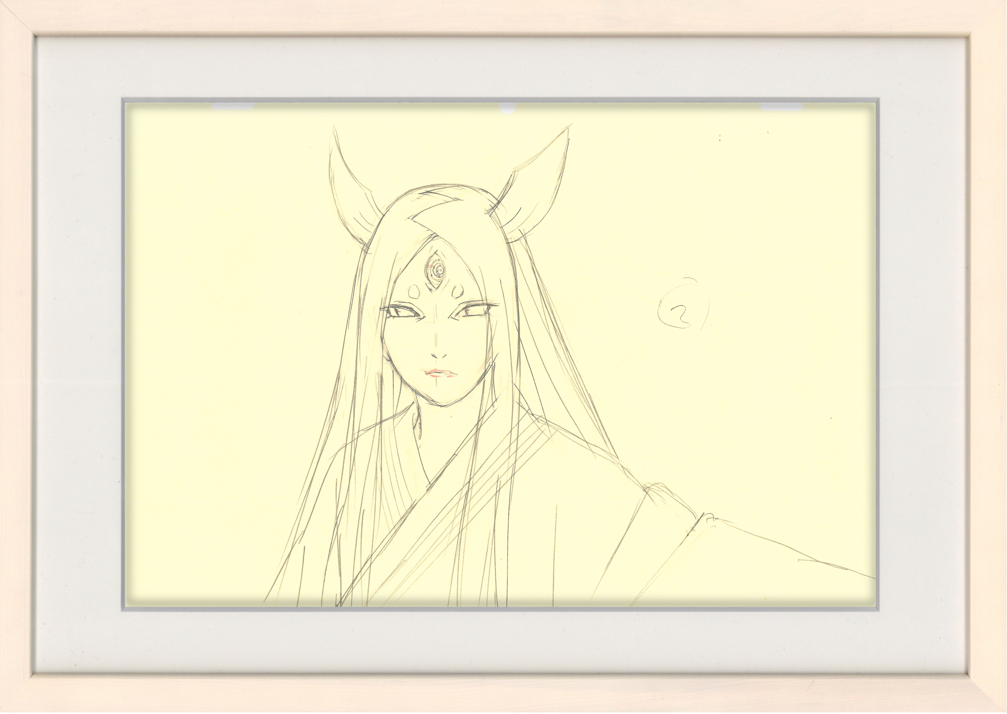 Naruto Shippuden Original Sketch (Kaguya Ōtsutsuki) 2 pages Set