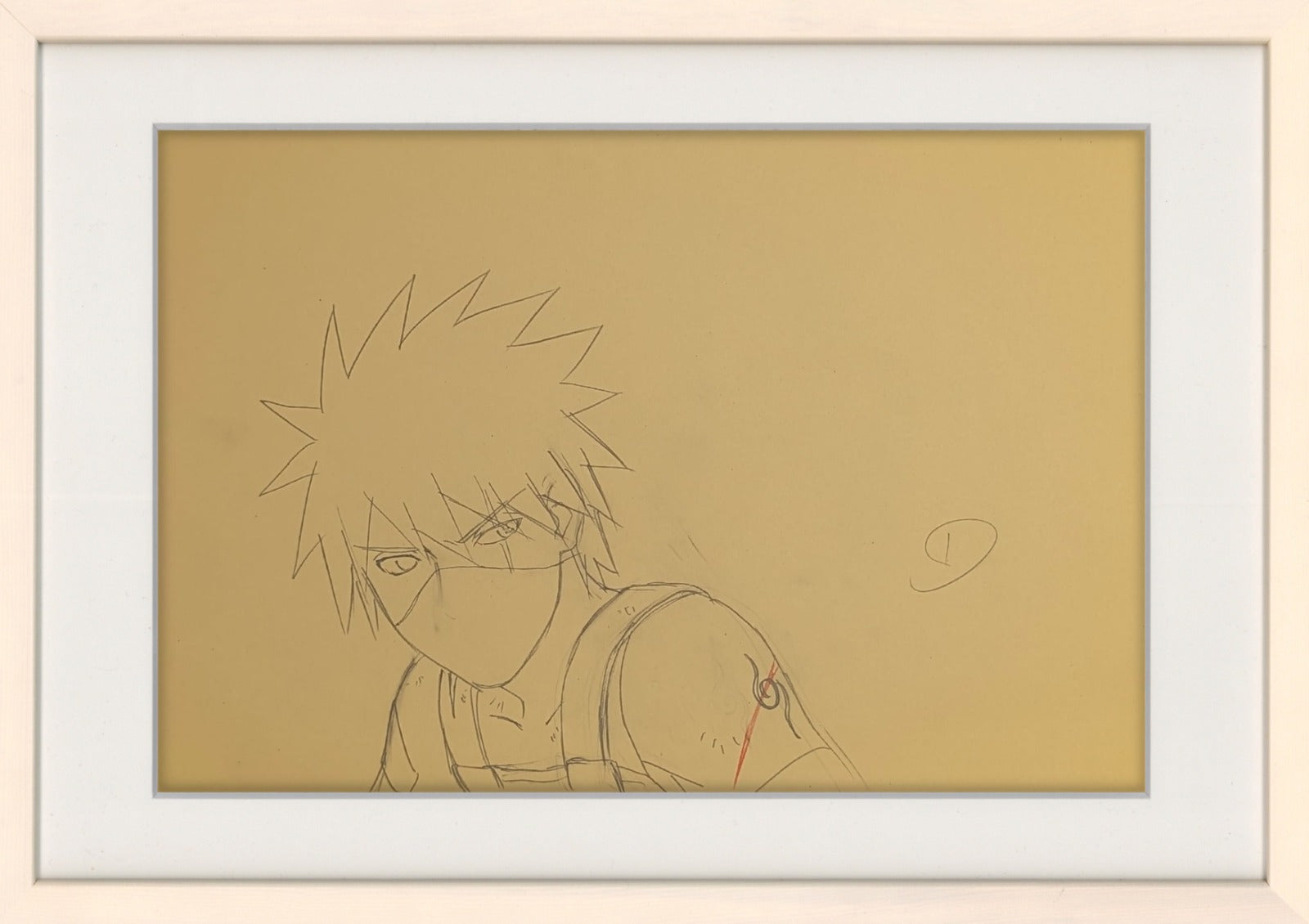 Naruto Shippuden Original Drawing (Kakashi Hatake) 3-page Set