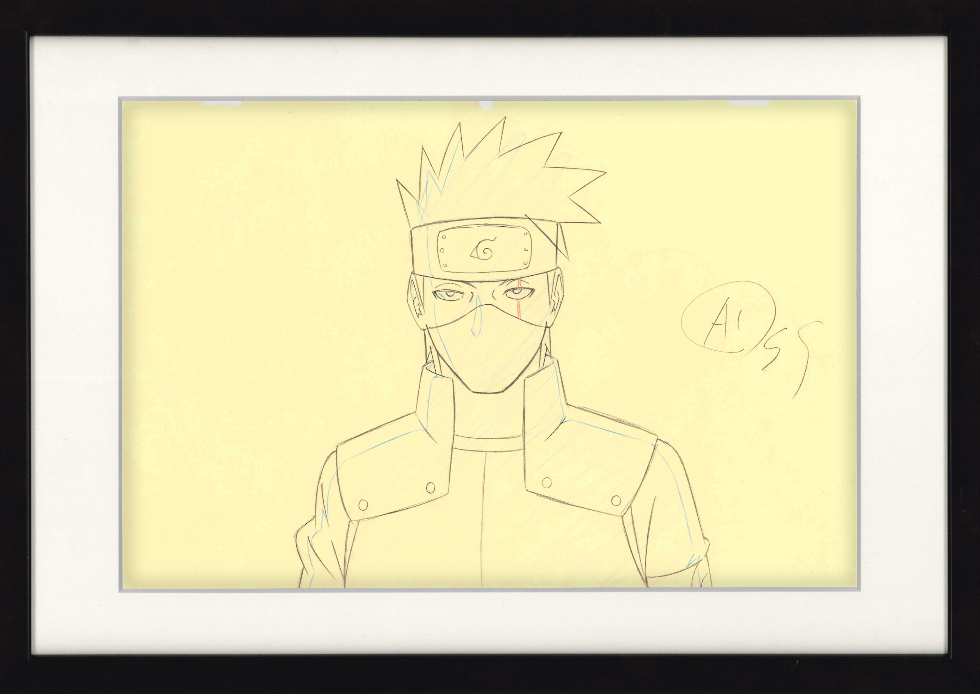 Naruto Shippuden genga original (Kakashi Hatake)