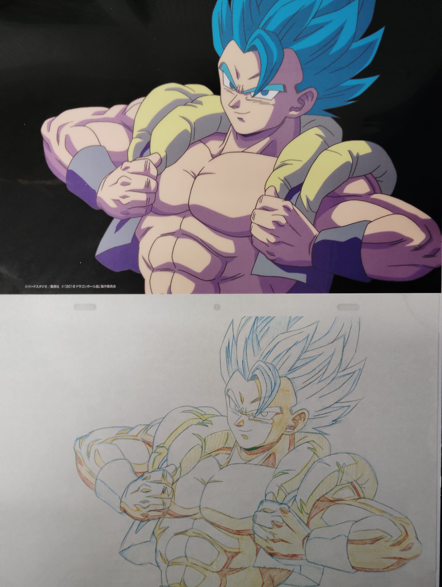 Dragon Ball Limited Reproduction (Gogeta) 2-page set