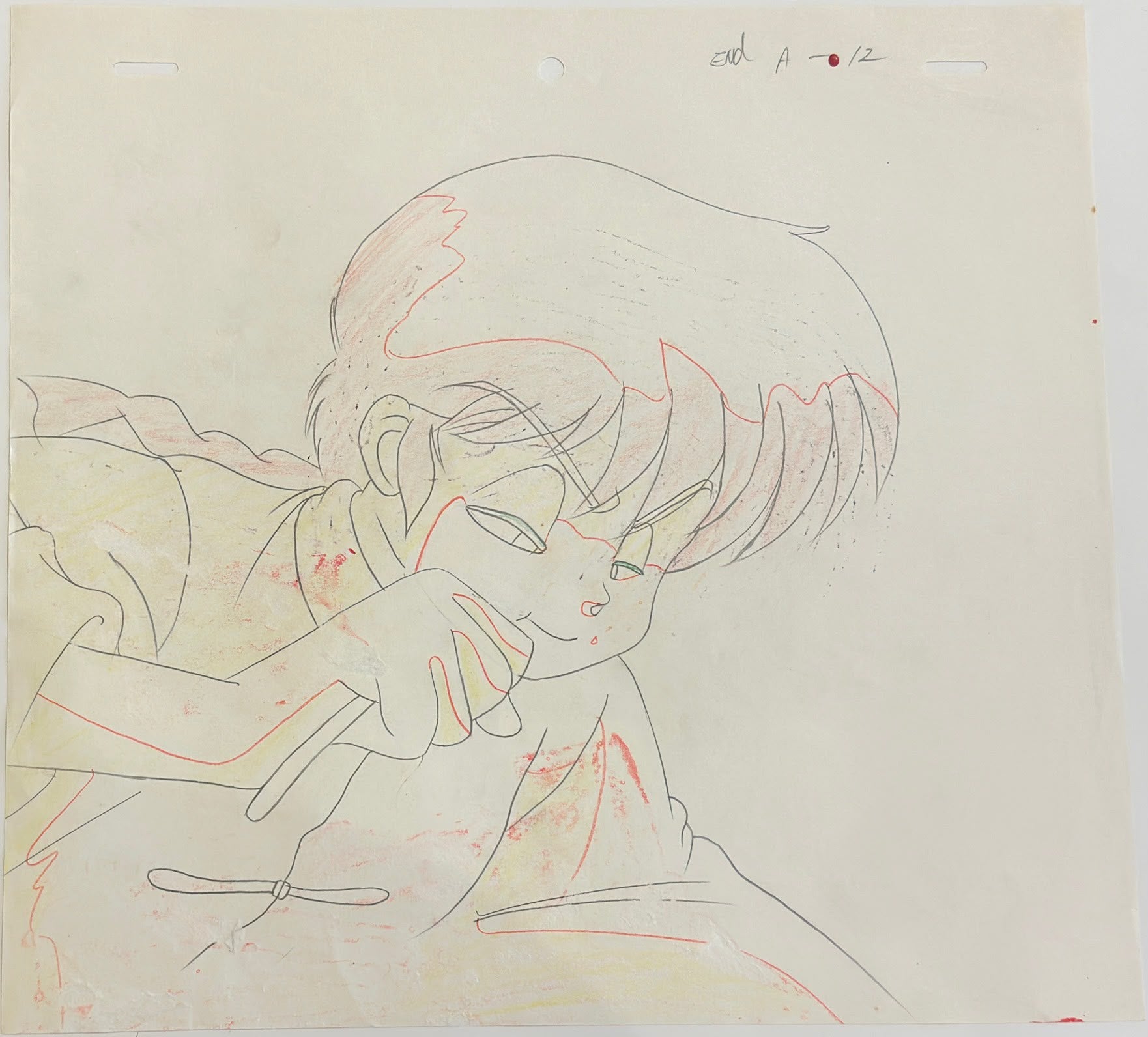 Ranma1/2 Original Drawing & Cel (Ranma Saotome)