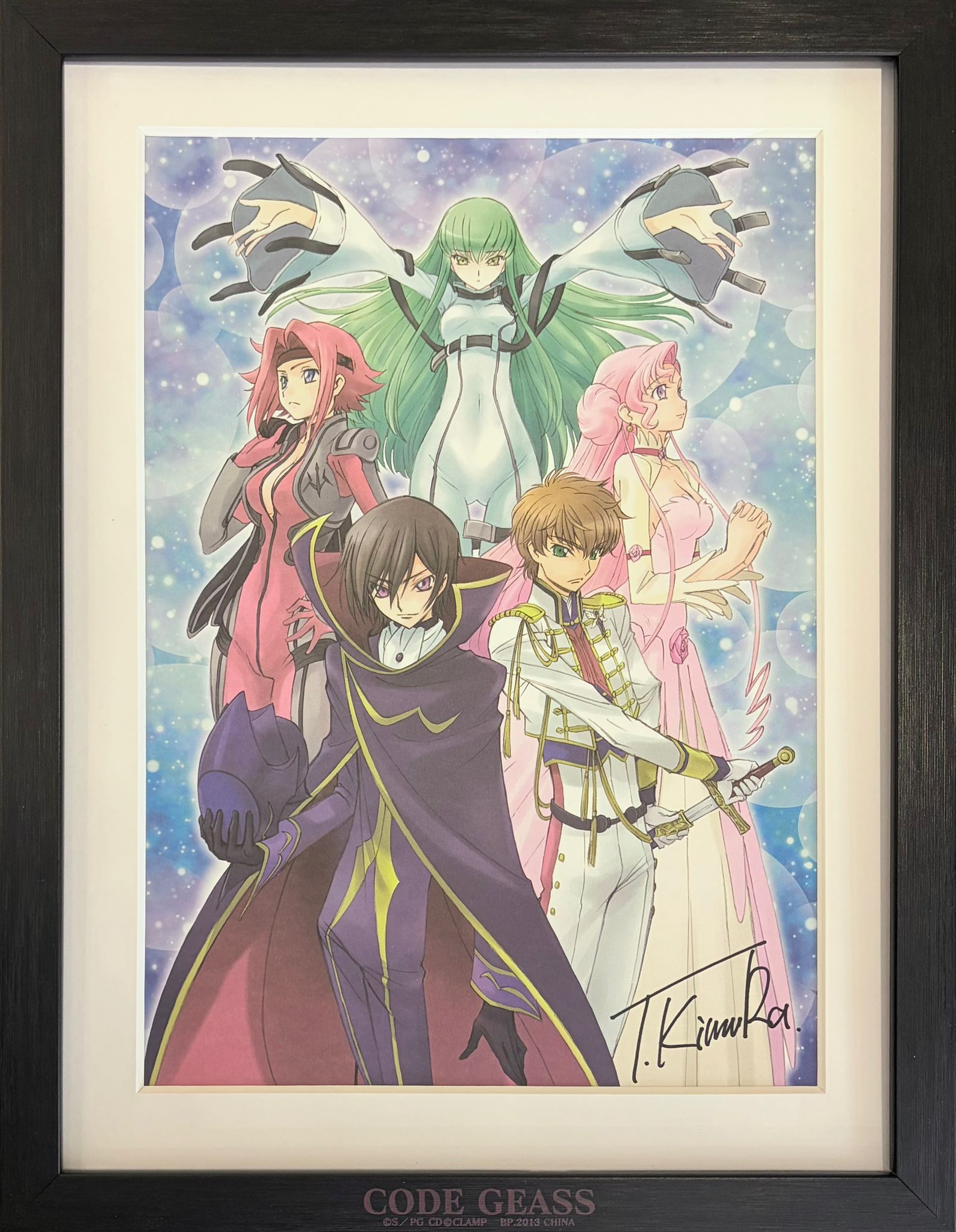Code Geass Limited Print (Lelouch Lamperouge, C.C, Suzaku Kururugi, Kallen Stadtfeld, Euphemia Li Britannia)