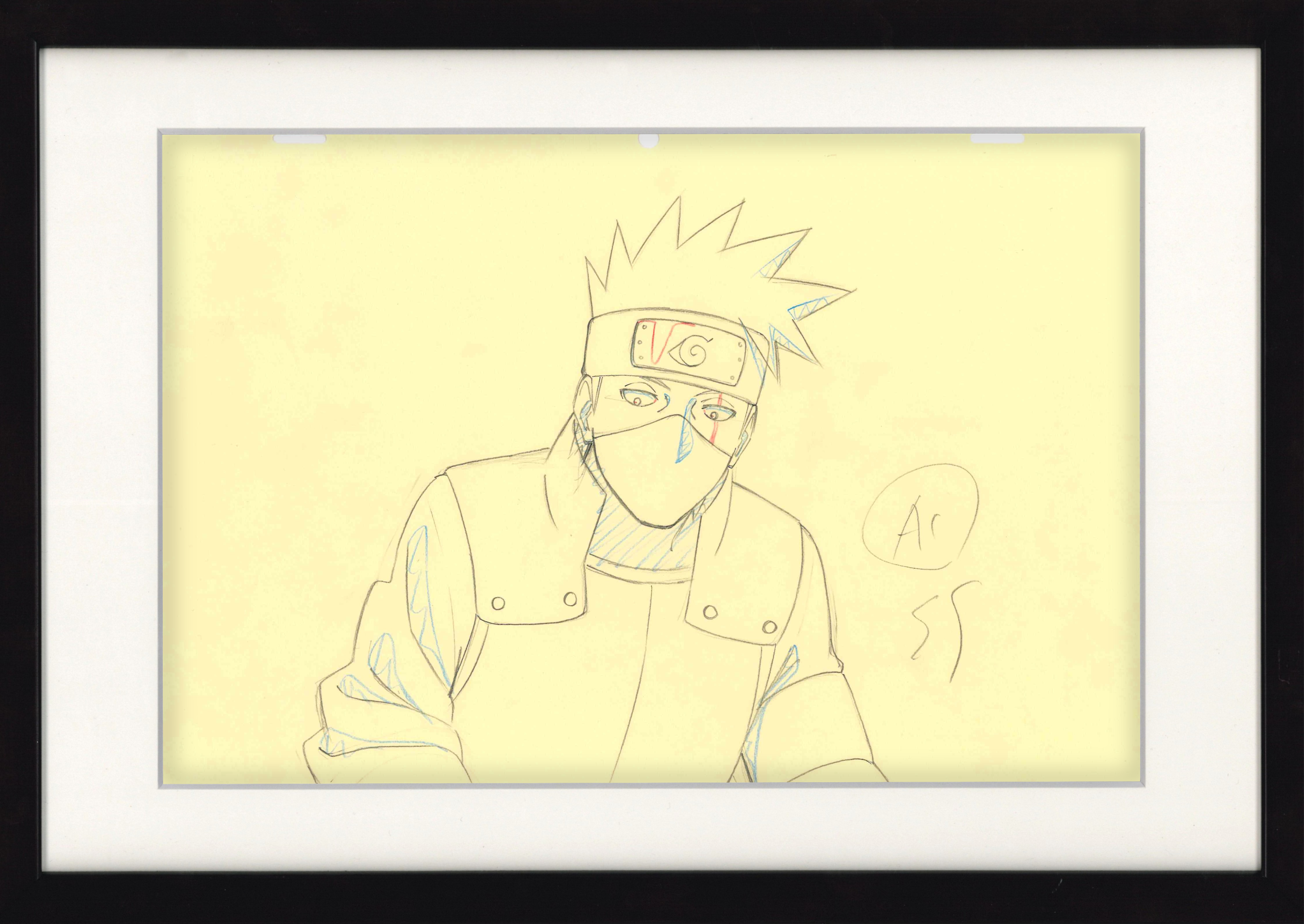 Naruto Shippuden genga original (Kakashi Hatake)