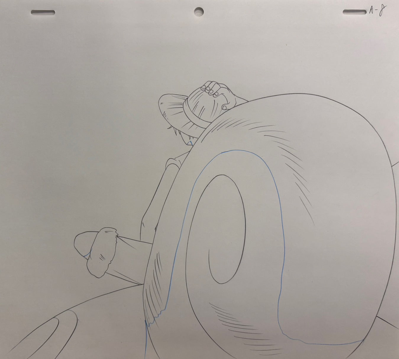 One Piece Original 4 Page Sketch (Luffy)