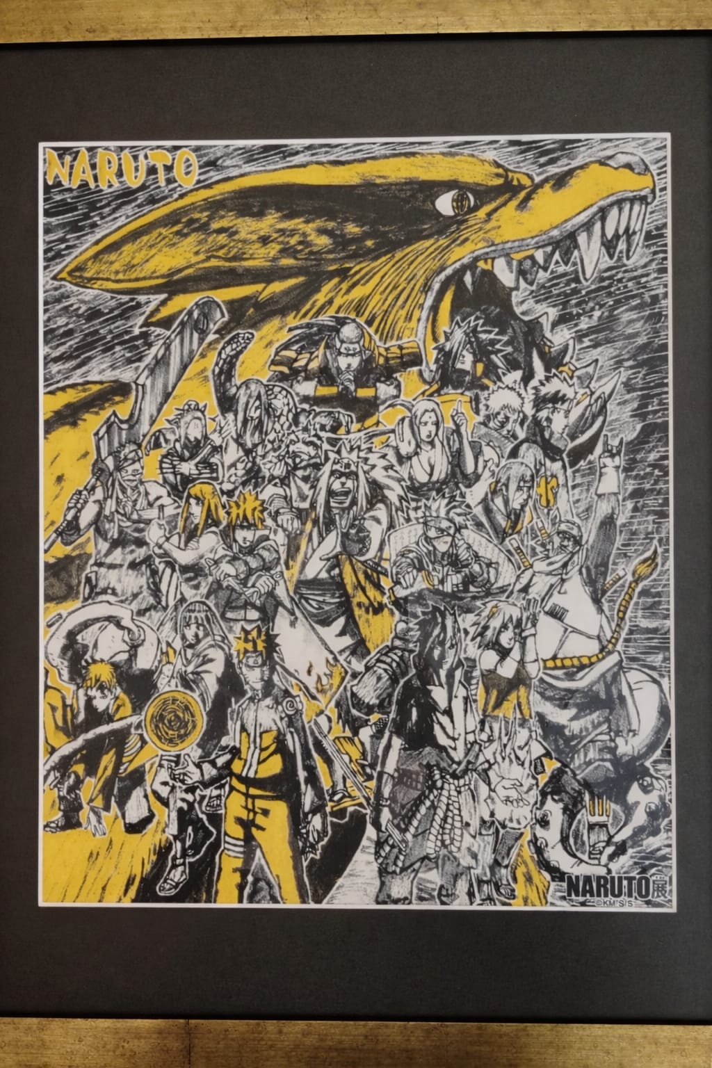 Naruto Tenugui  Cloth Art Tapestry Limited Reproduction