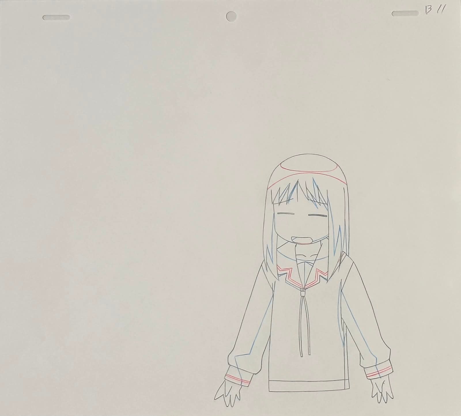 Azumanga Daioh Original Drawing 3 Page set (Kasuga Ayumu, Kagura)