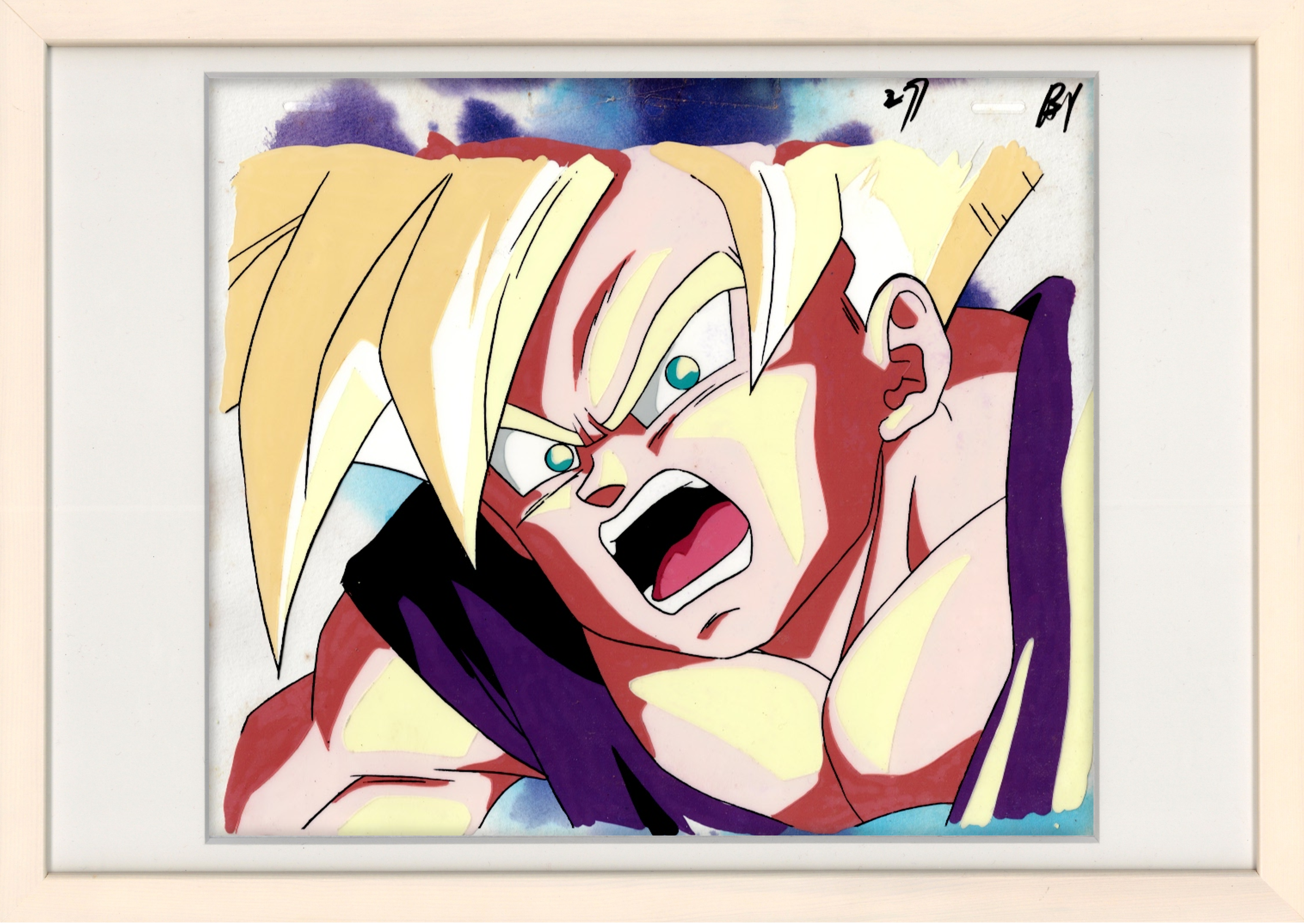 Dragon Ball Z Original Cel, Drawing, and Background 6-piece set (Gohan)