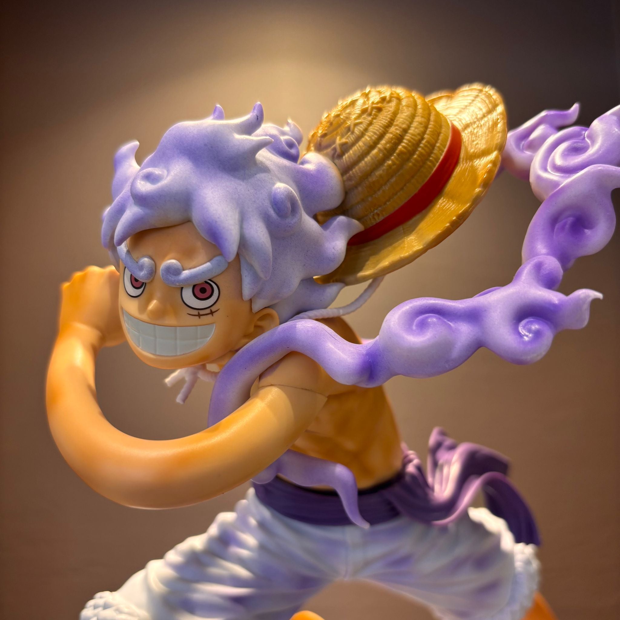 One Piece Luffy Gear 5 Repainted Figure