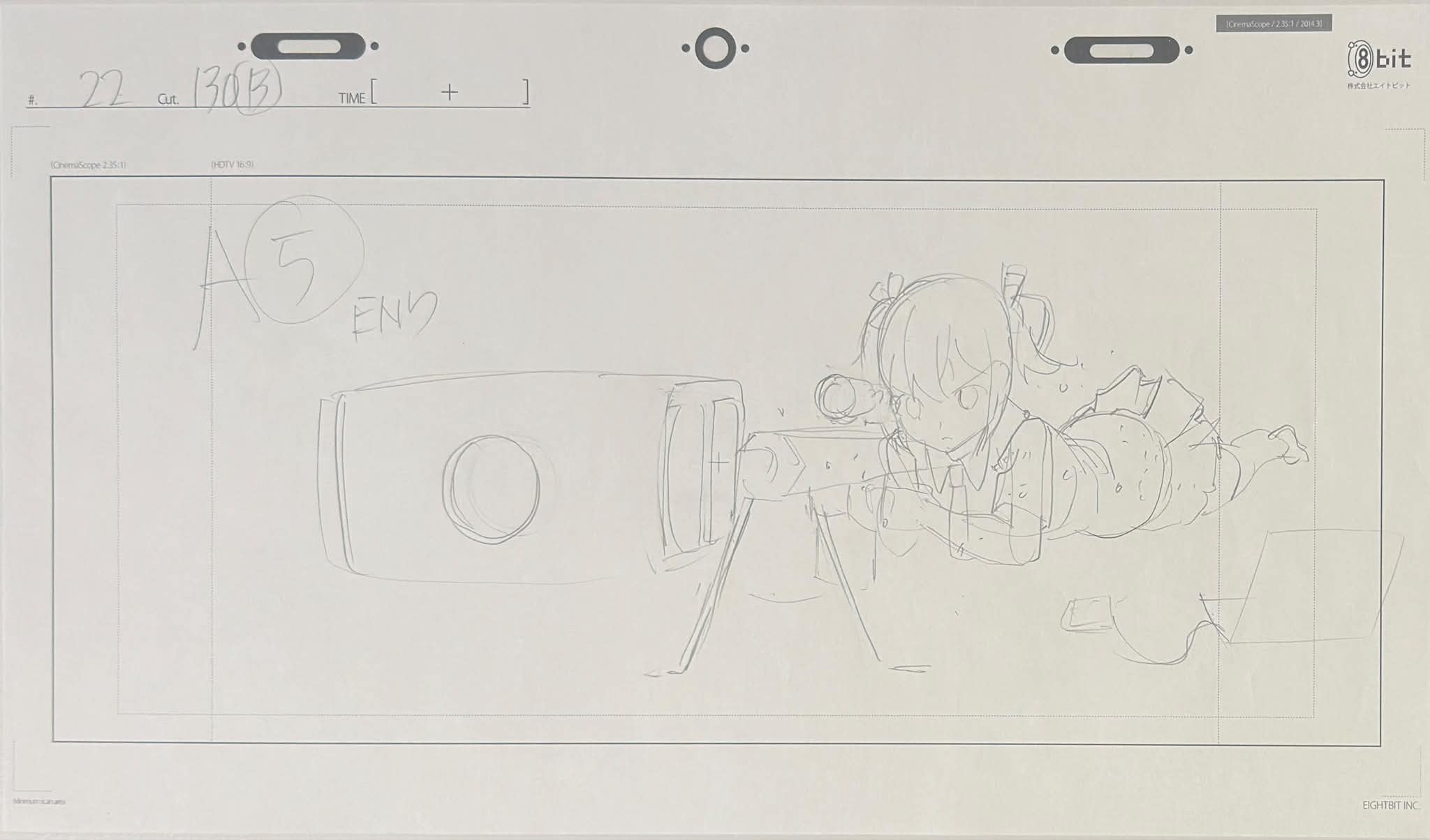 The Fruit of Grisaia Original Drawing (Makina Irisu) 8-page Set