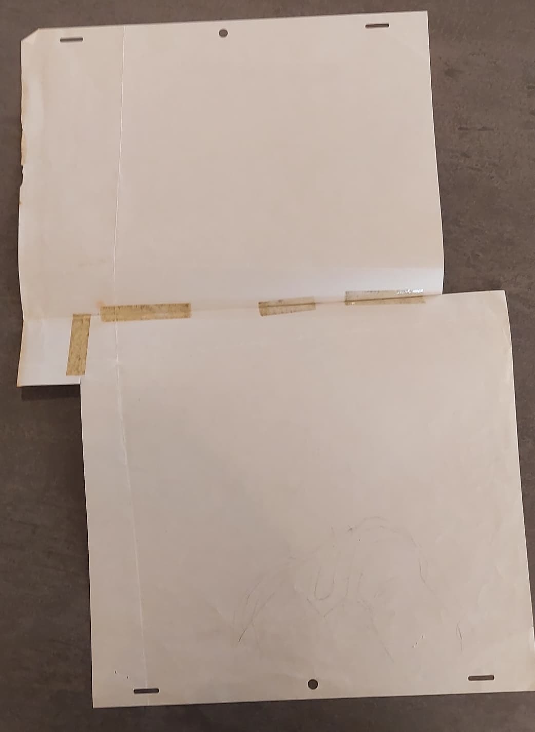 Dragonball Original Drawing (Son Gohan) 2-page set & Layout Copy