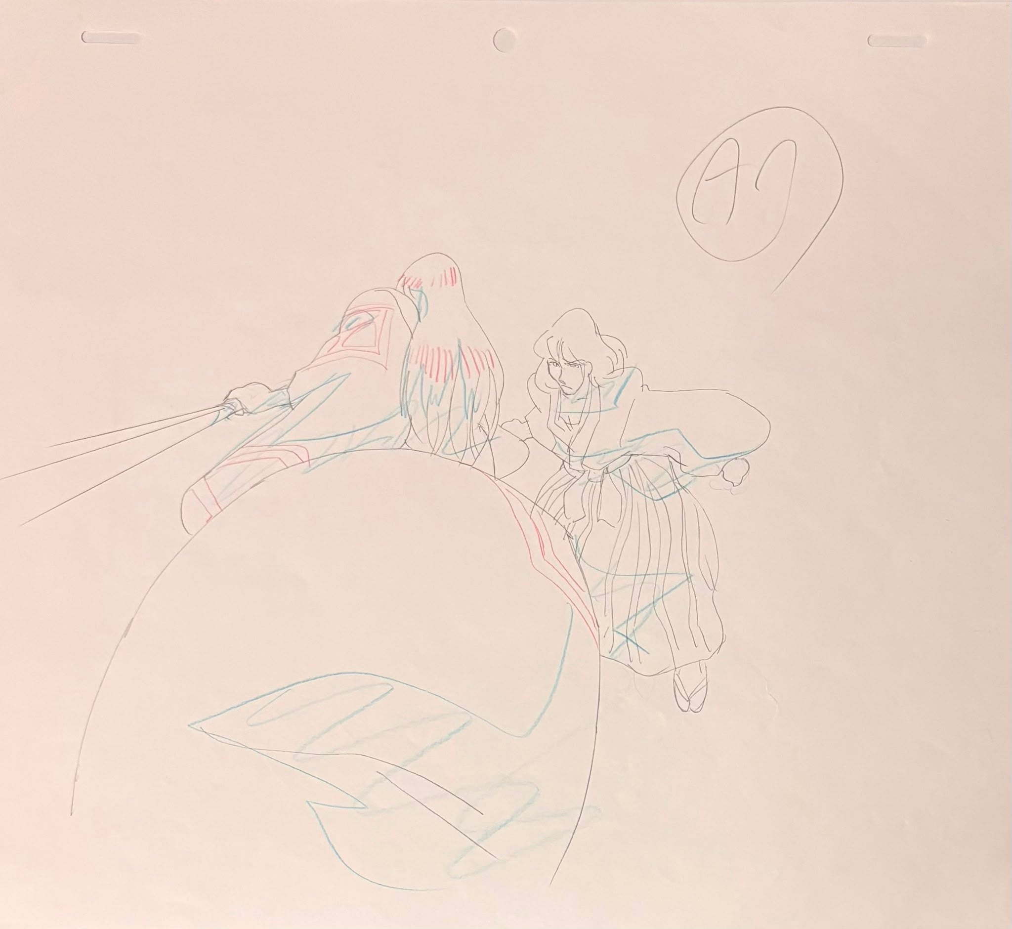 Lupin The Third: Angel Tactics Original Genga (Goemon Ishikawa, Tsujigiri Kaoru) 3-Piece Set