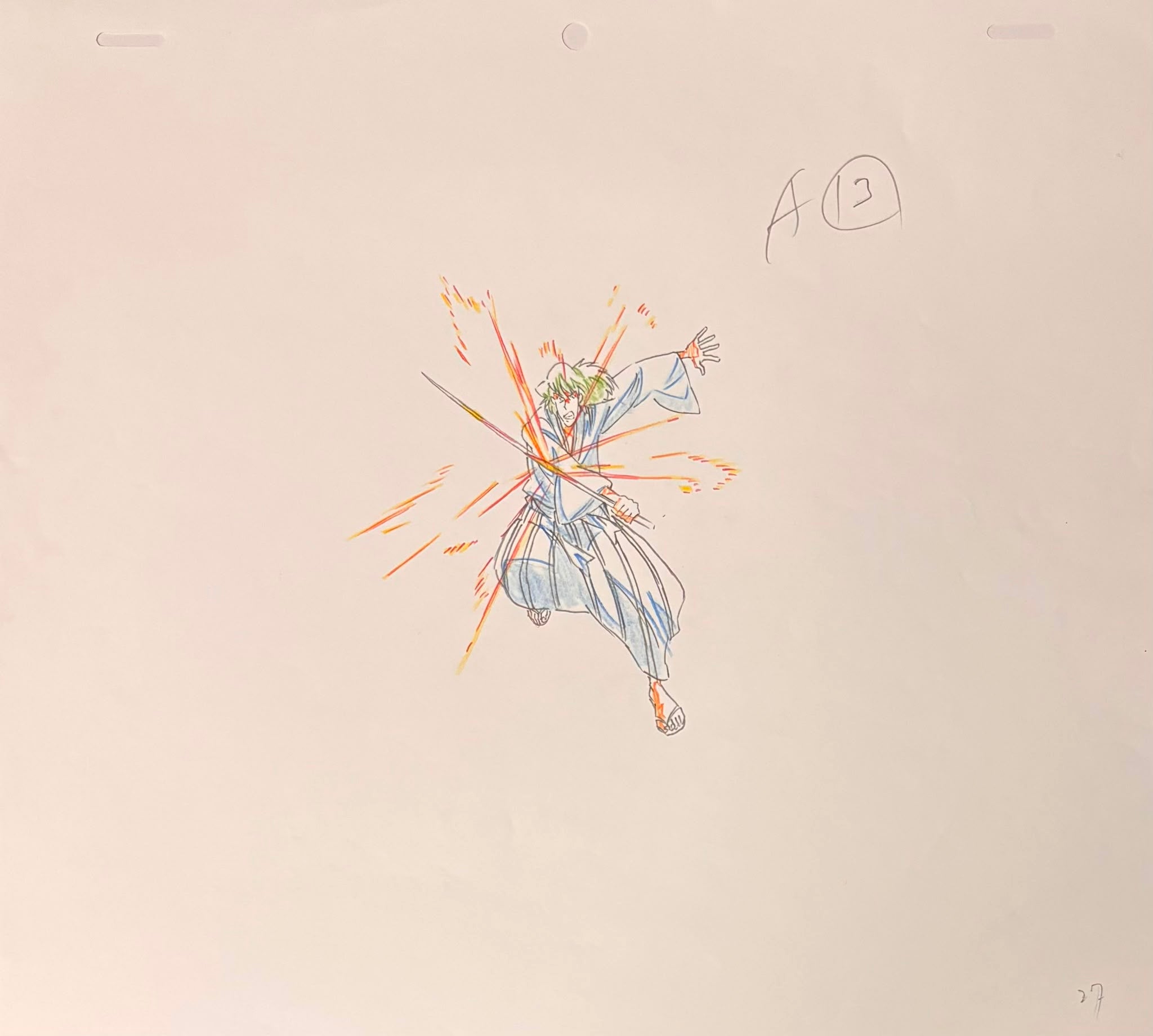 Lupin The Third: Angel Tactics Original Genga (Goemon Ishikawa)