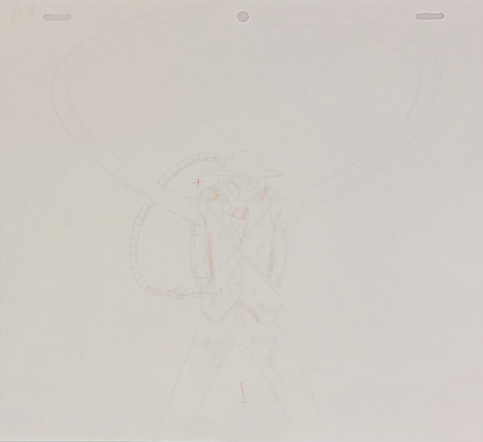 One Piece Original Drawing (Monkey D. Luffy) 2-page set
