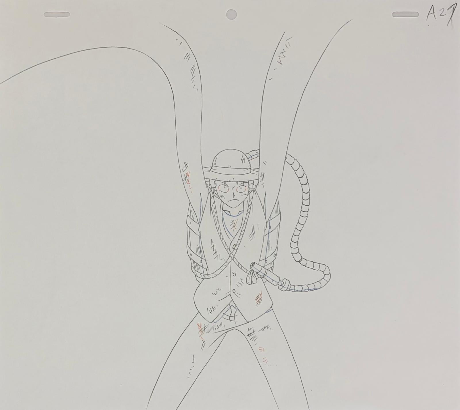 One Piece Original Drawing (Monkey D. Luffy) 2-page set