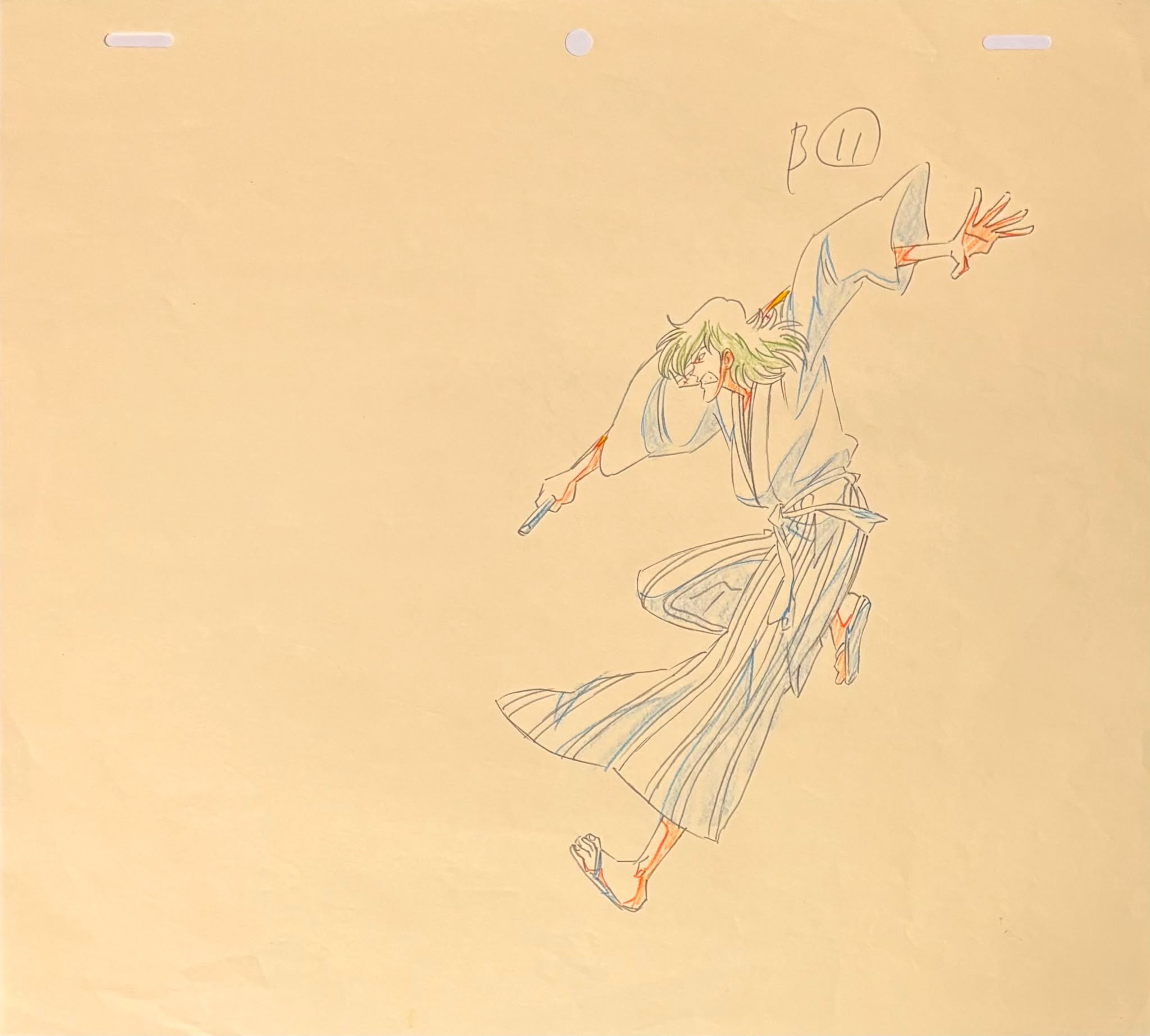 Lupin The Third: Angel Tactics Original Genga (Goemon Ishikawa)