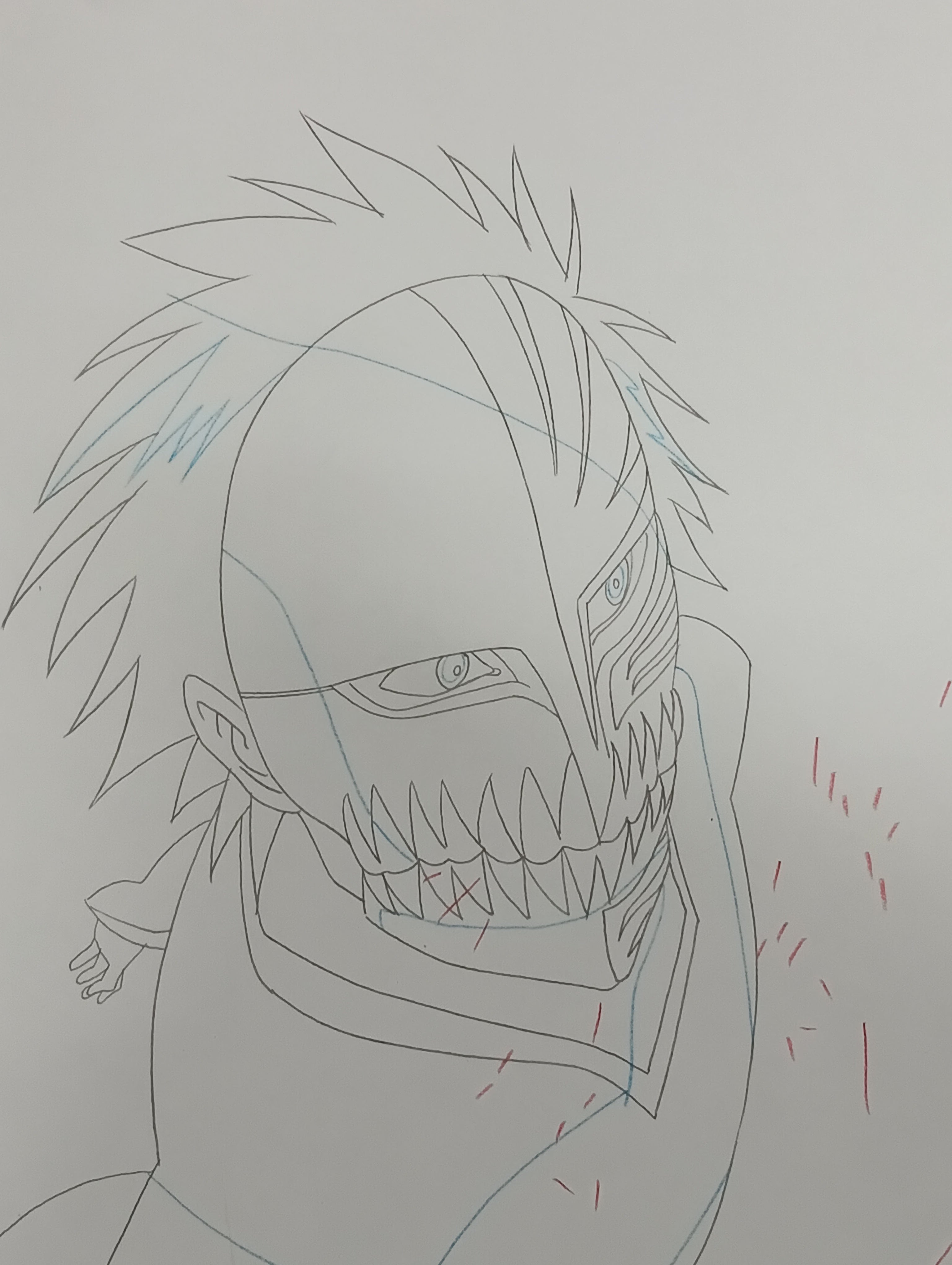 Boceto original de Bleach (Kurosaki Ichigo)