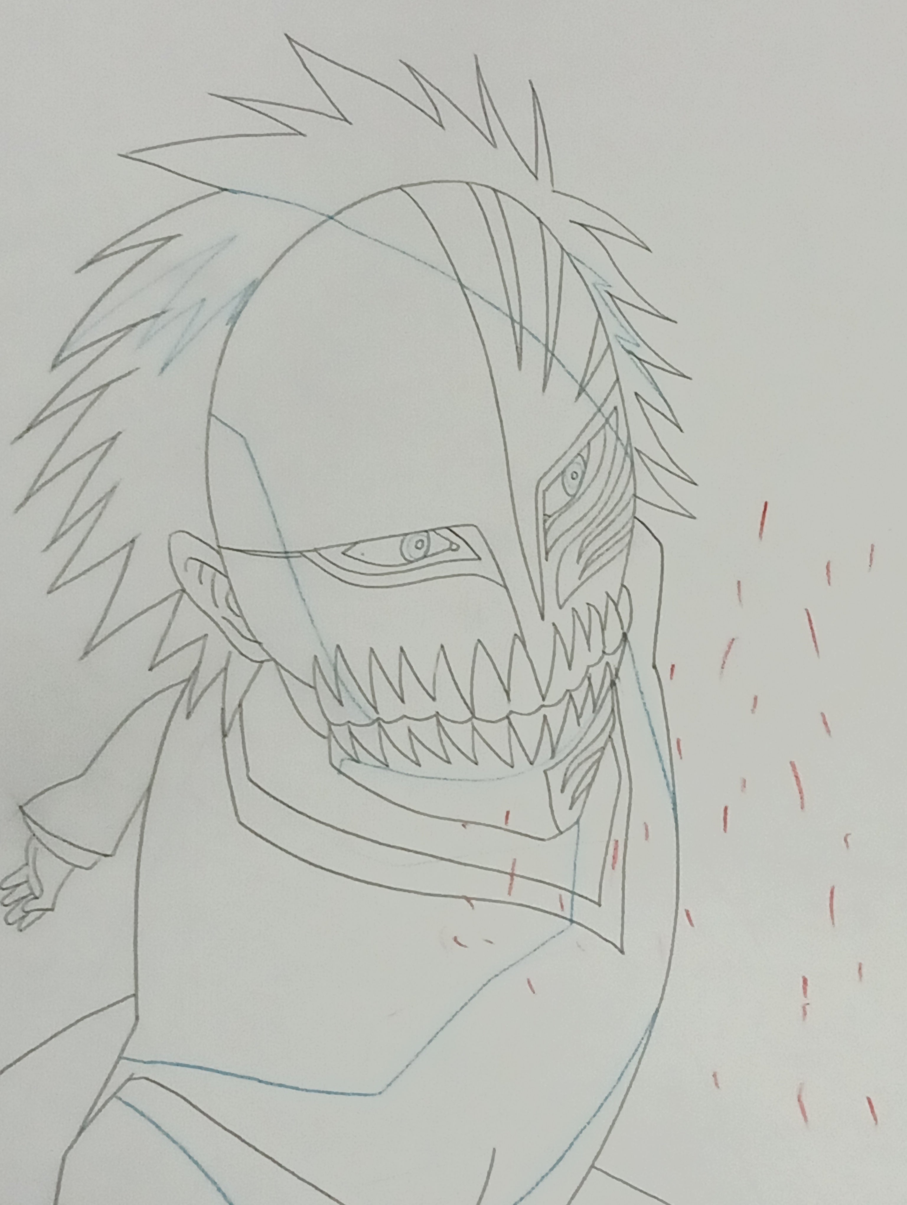 Boceto original de Bleach (Kurosaki Ichigo)