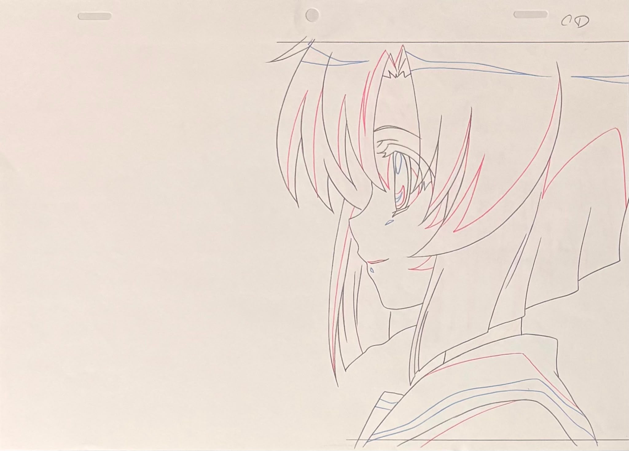 Higurashi When They Cry Original Genga & Douga (Ryugu Rena) 3-Page Set