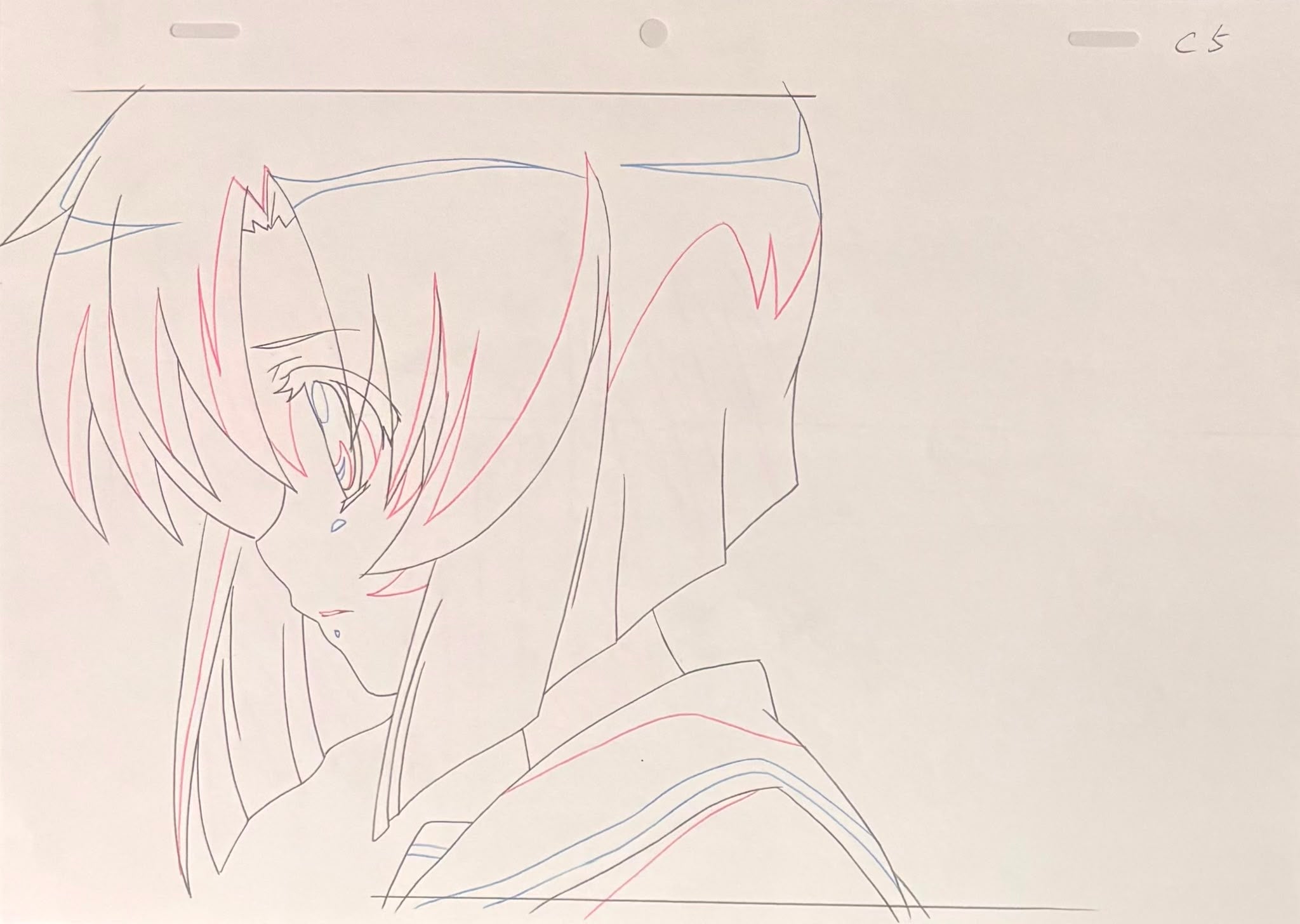Higurashi When They Cry Original Genga & Douga (Ryugu Rena) 3-Page Set