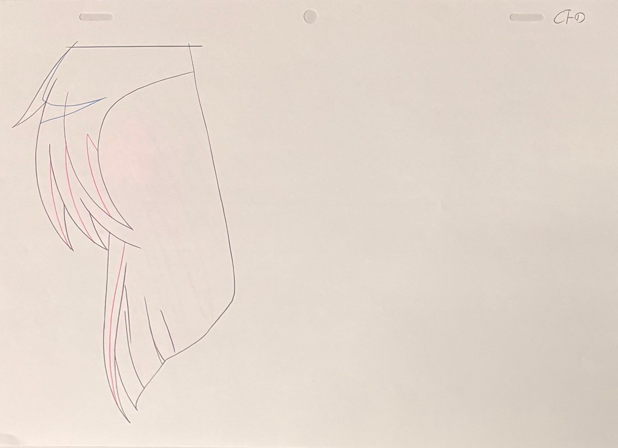 Higurashi When They Cry Original Genga & Douga (Ryugu Rena) 3-Page Set