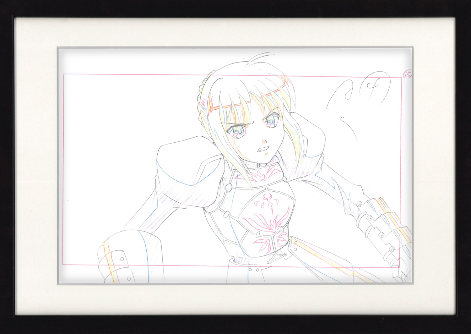 Fate/stay night 2006 Original Drawing 2-Page Set (Artoria Pendragon)