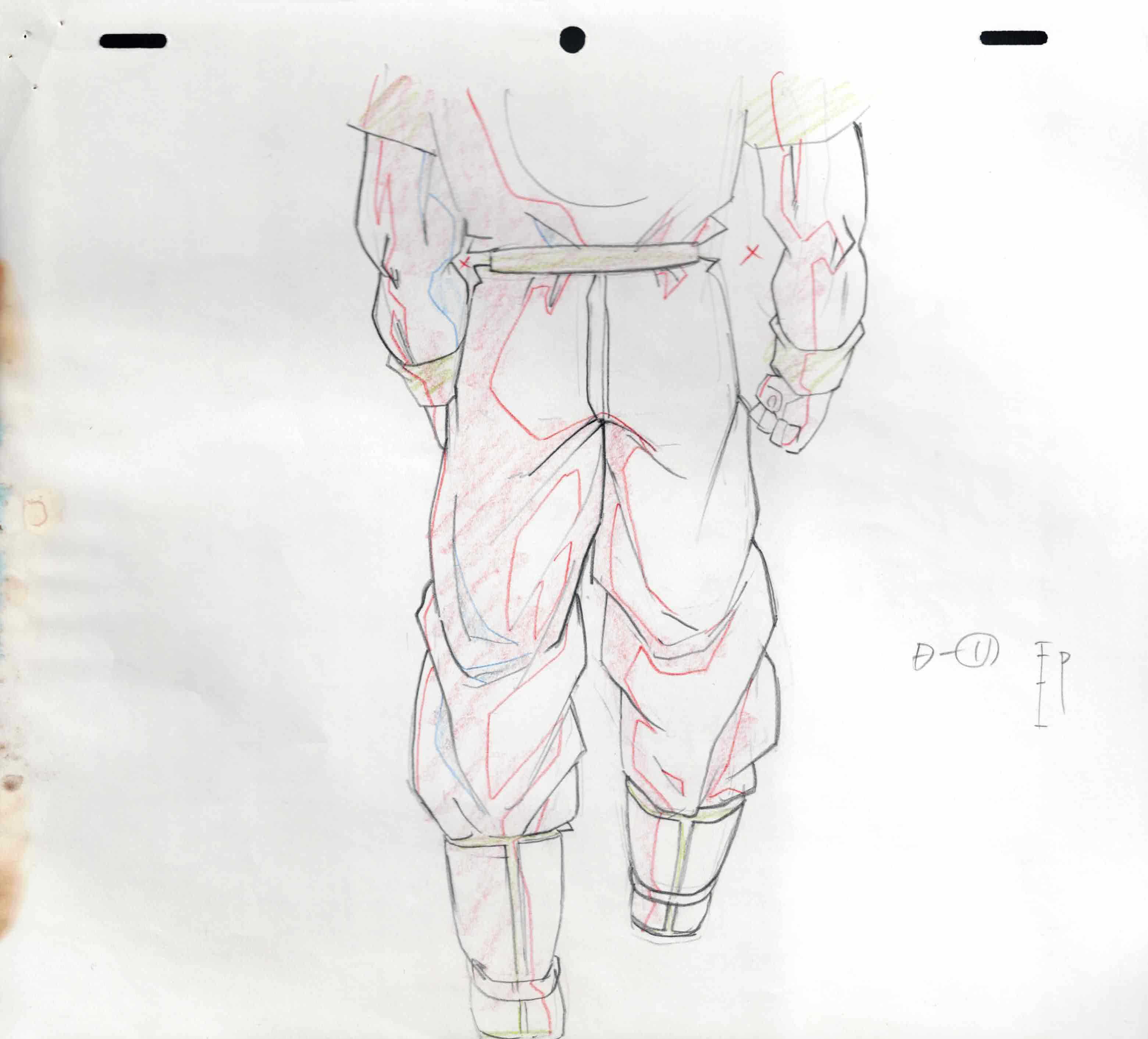 Dragon Ball Z Original Drawing (Son Goku) 4 Page Set