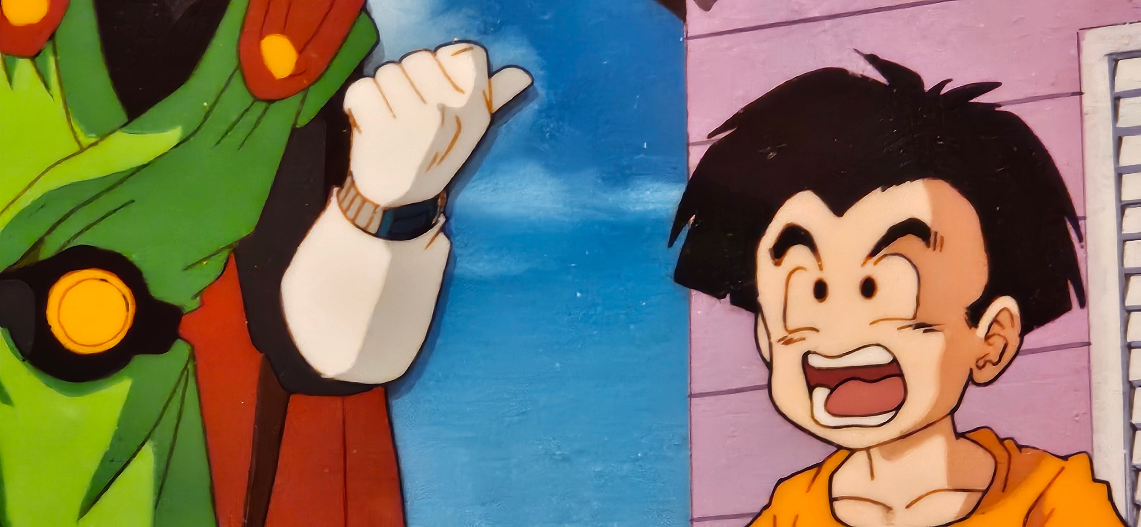 Dragonball Z Original Cel and Sketch (Gohan & the Great Saiyaman)