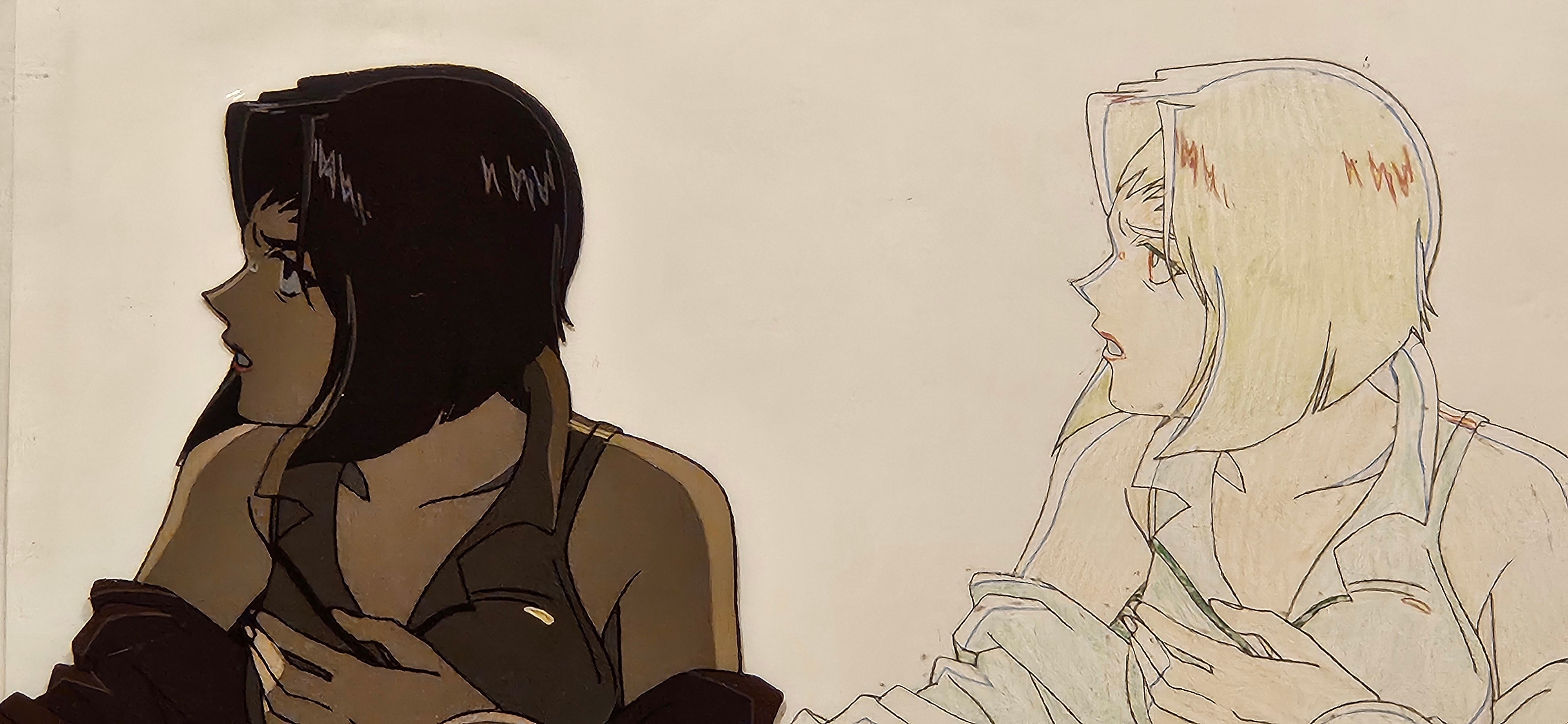 Cowboy Bebop Original Cel and Sketch (Faye Valentine)