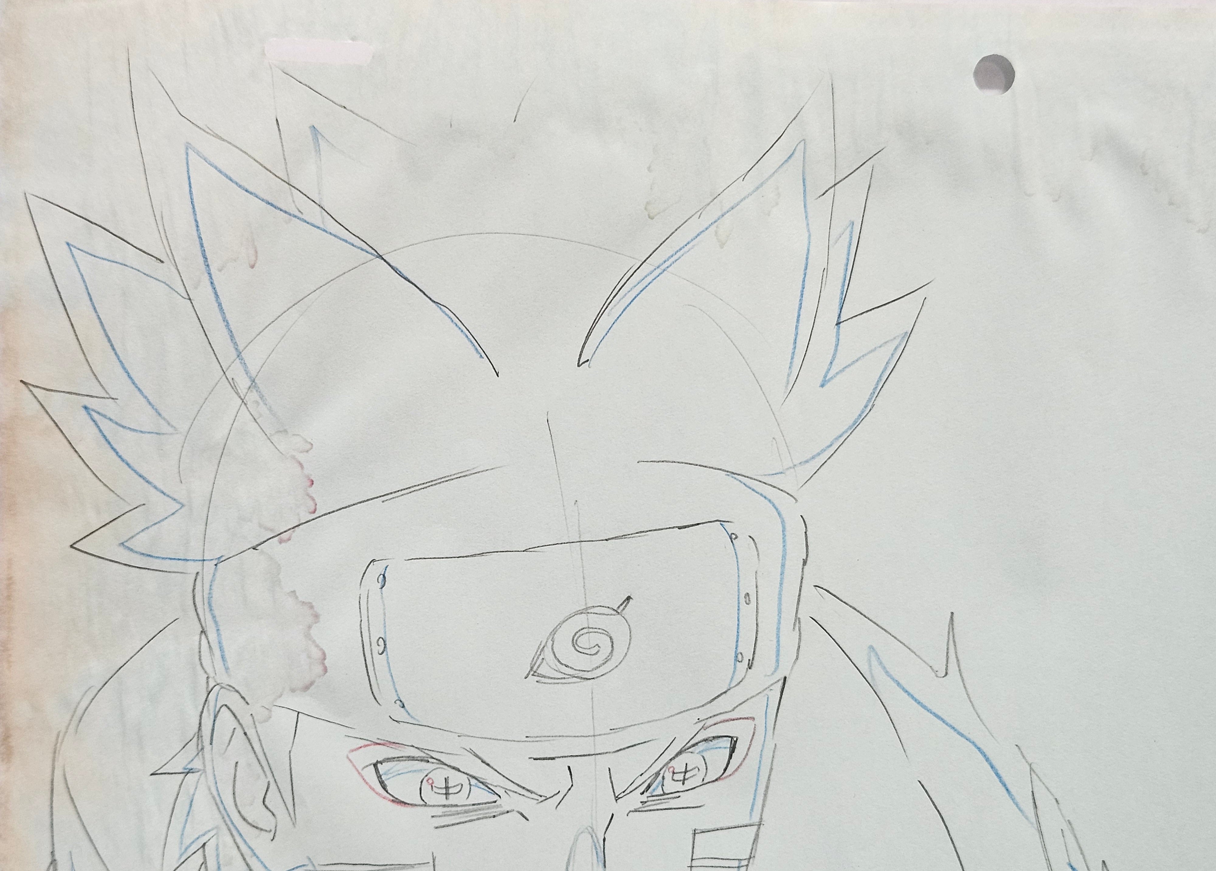 火影忍者原画（鸣人对战佐助）